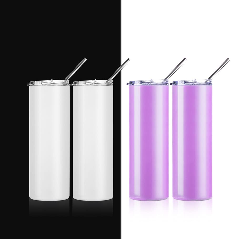 Skinny Tumbler | Sublimable | UV Color Change