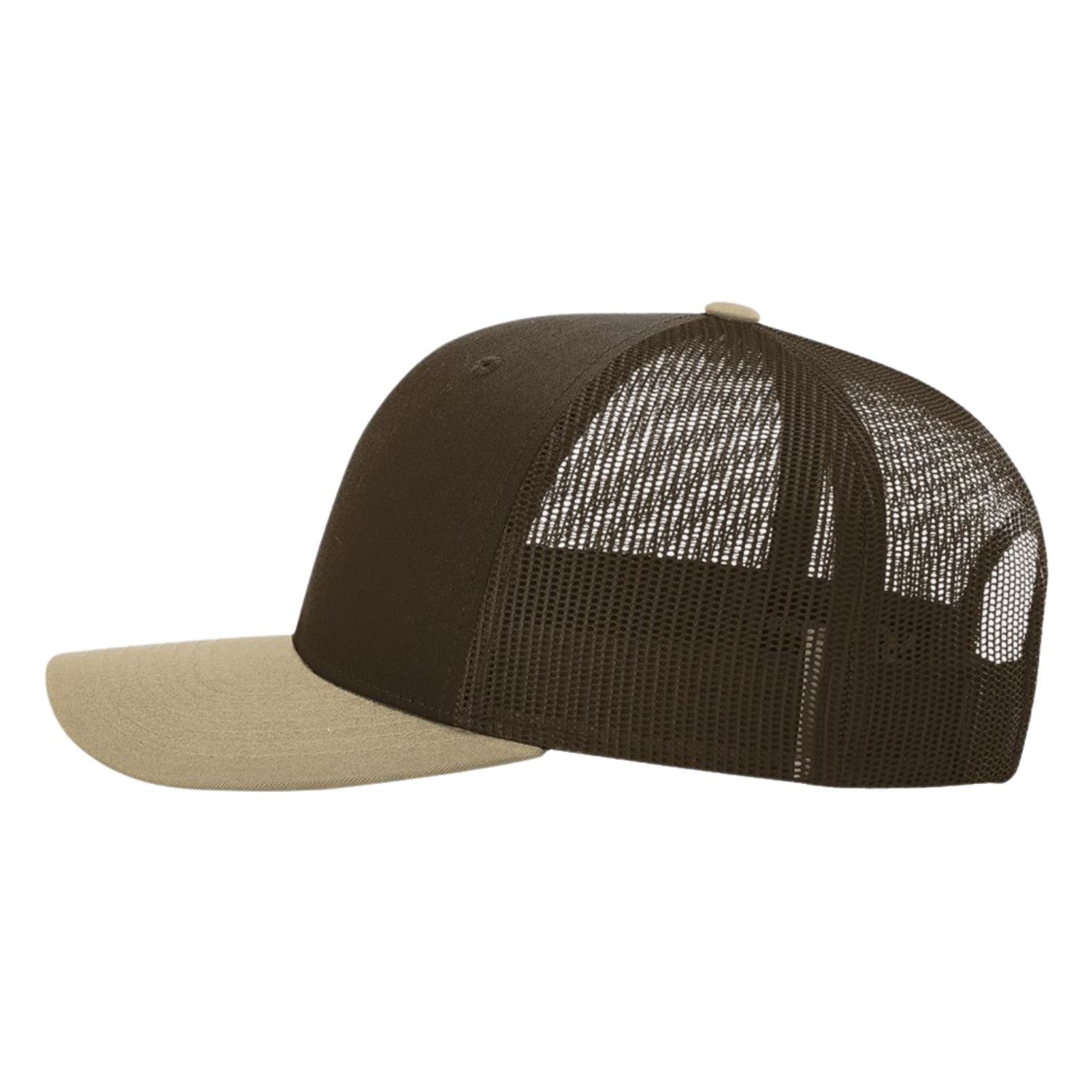 Richardson 112 | Adjustable Snapback Trucker Cap | Brown/ Khaki CMB