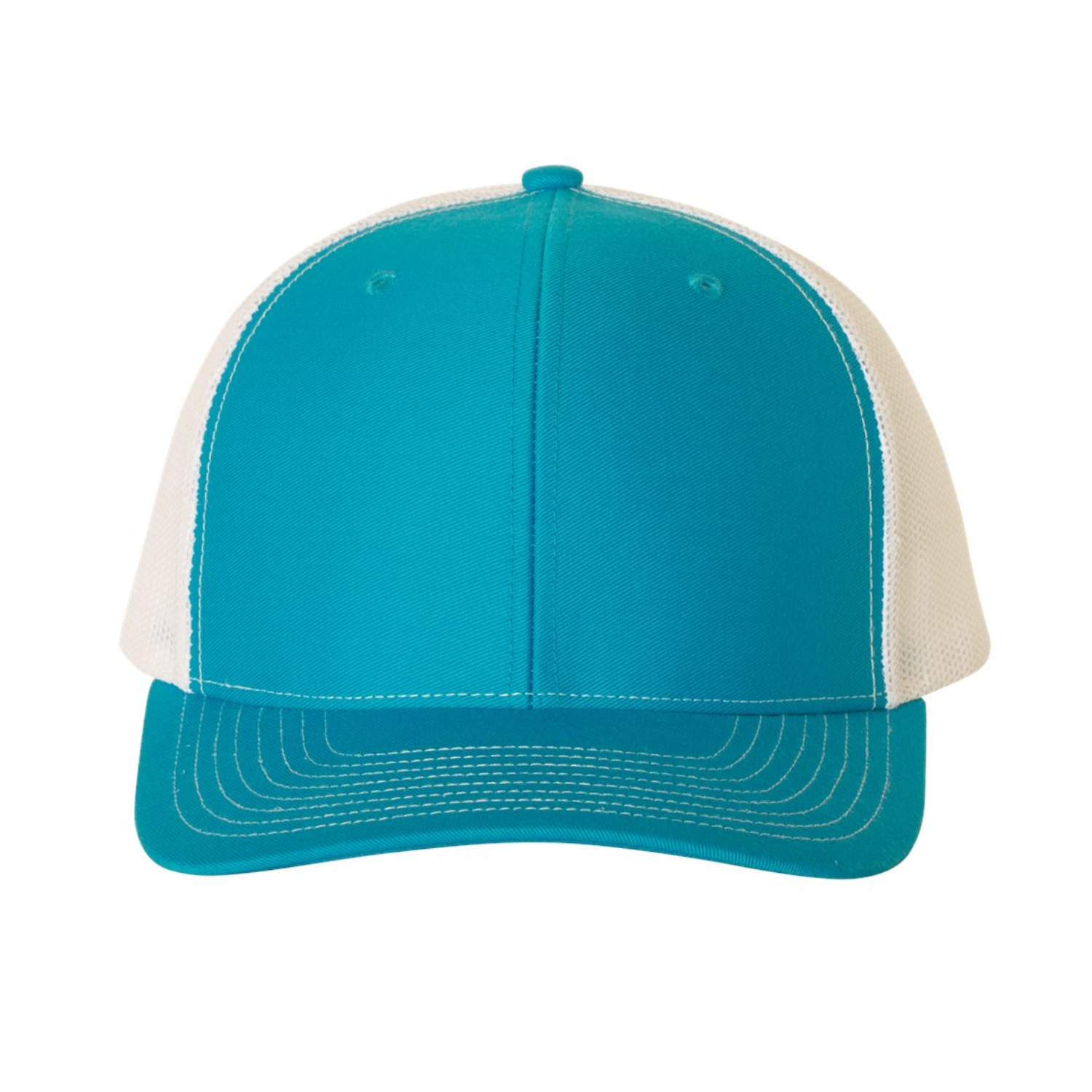 Richardson 112 | Adjustable Snapback Trucker Cap | Cyan/White