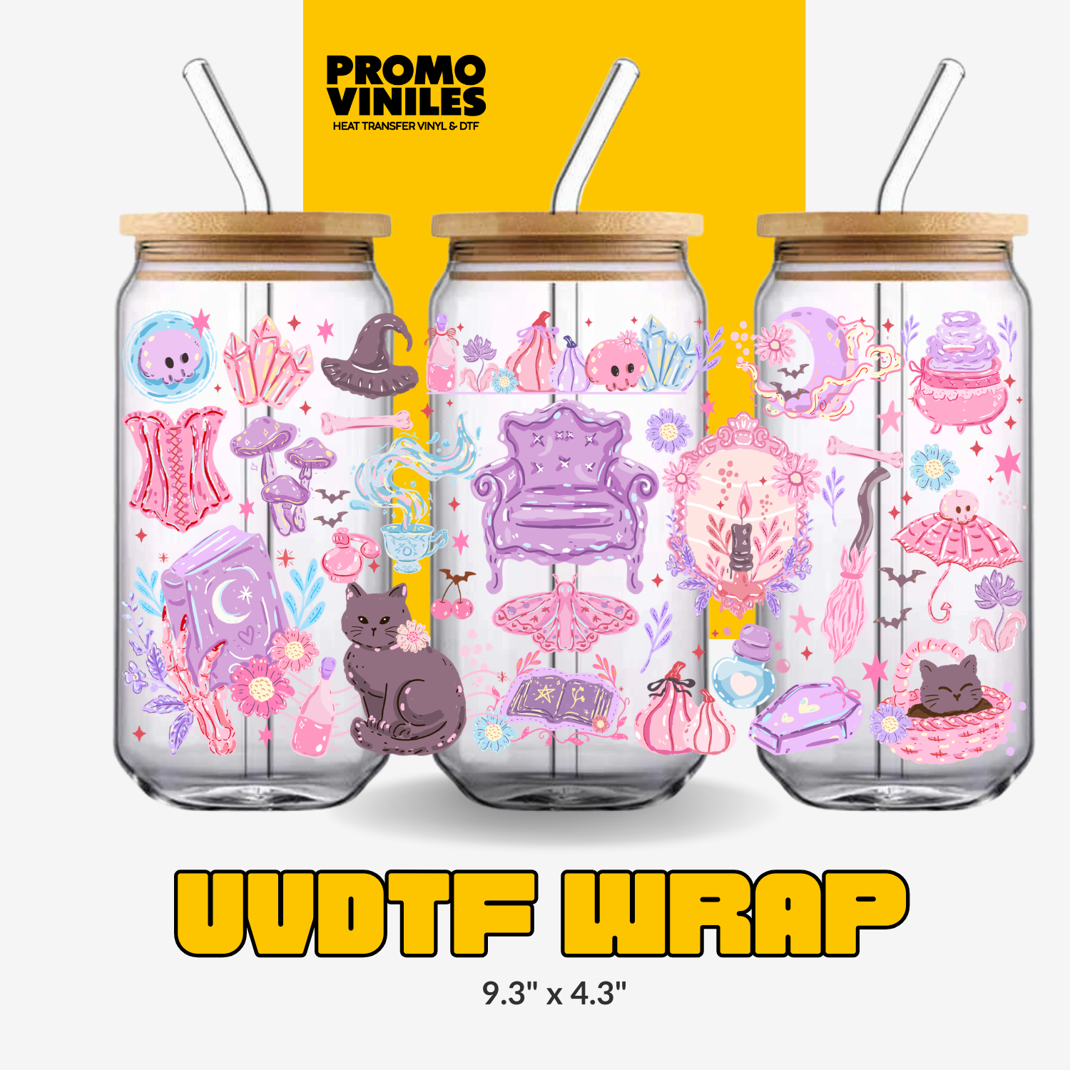 UV DTF Wrap | Pink Kitten