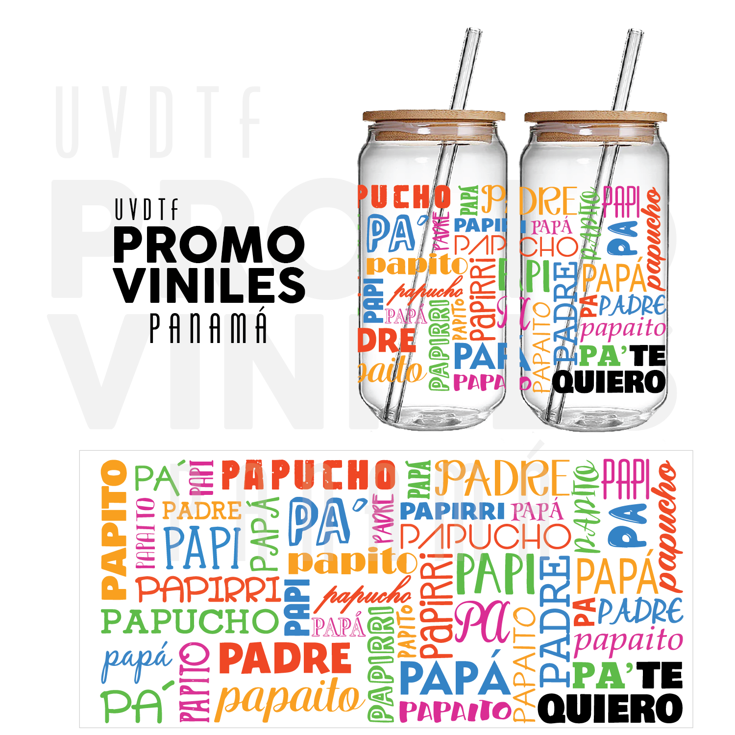 UV DTF Wrap | Te Quiero Papá