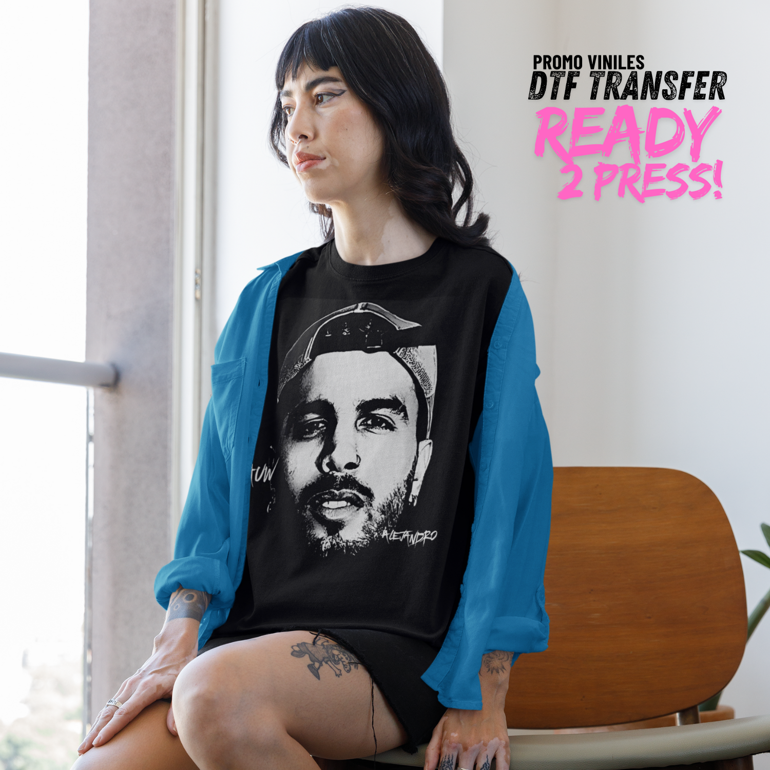 DTF Transfers | Rauw | Halftones | 13x16"