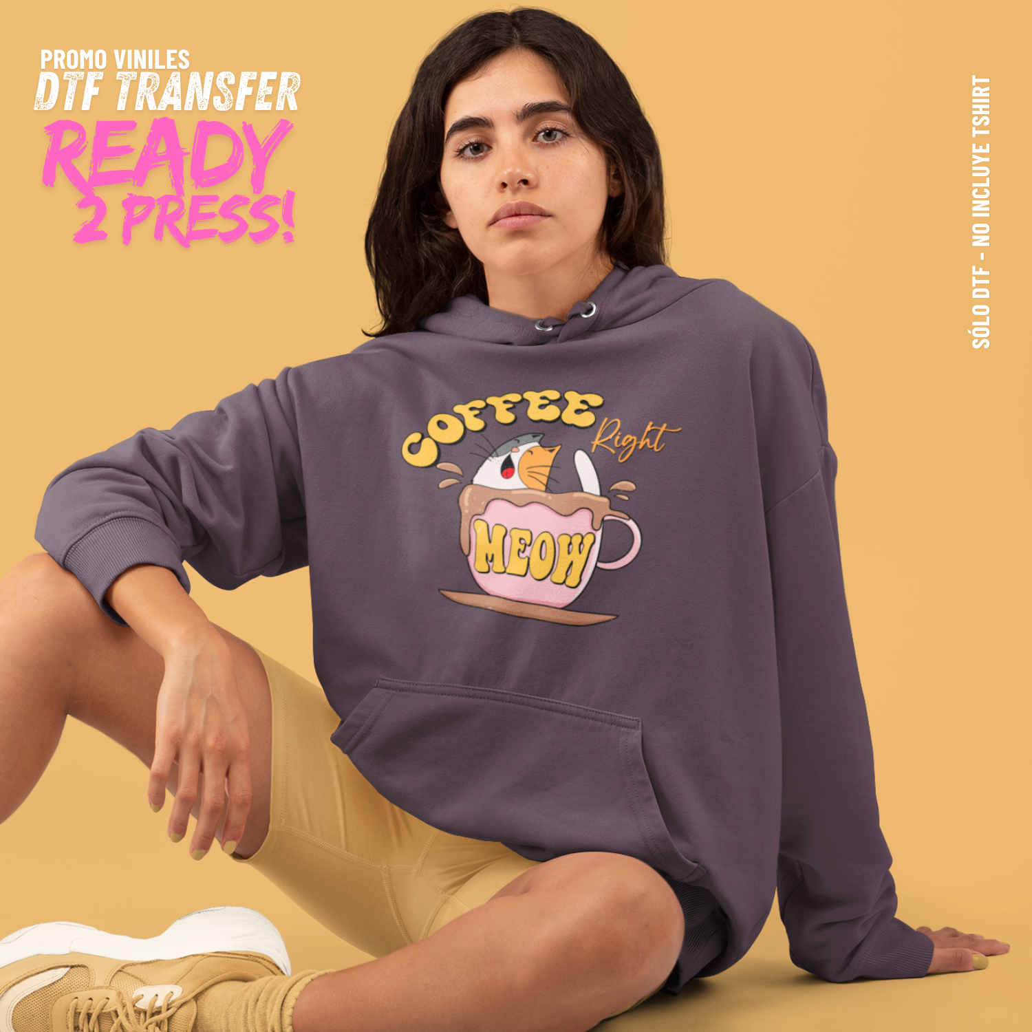 DTF Transfers | Coffee Meow
