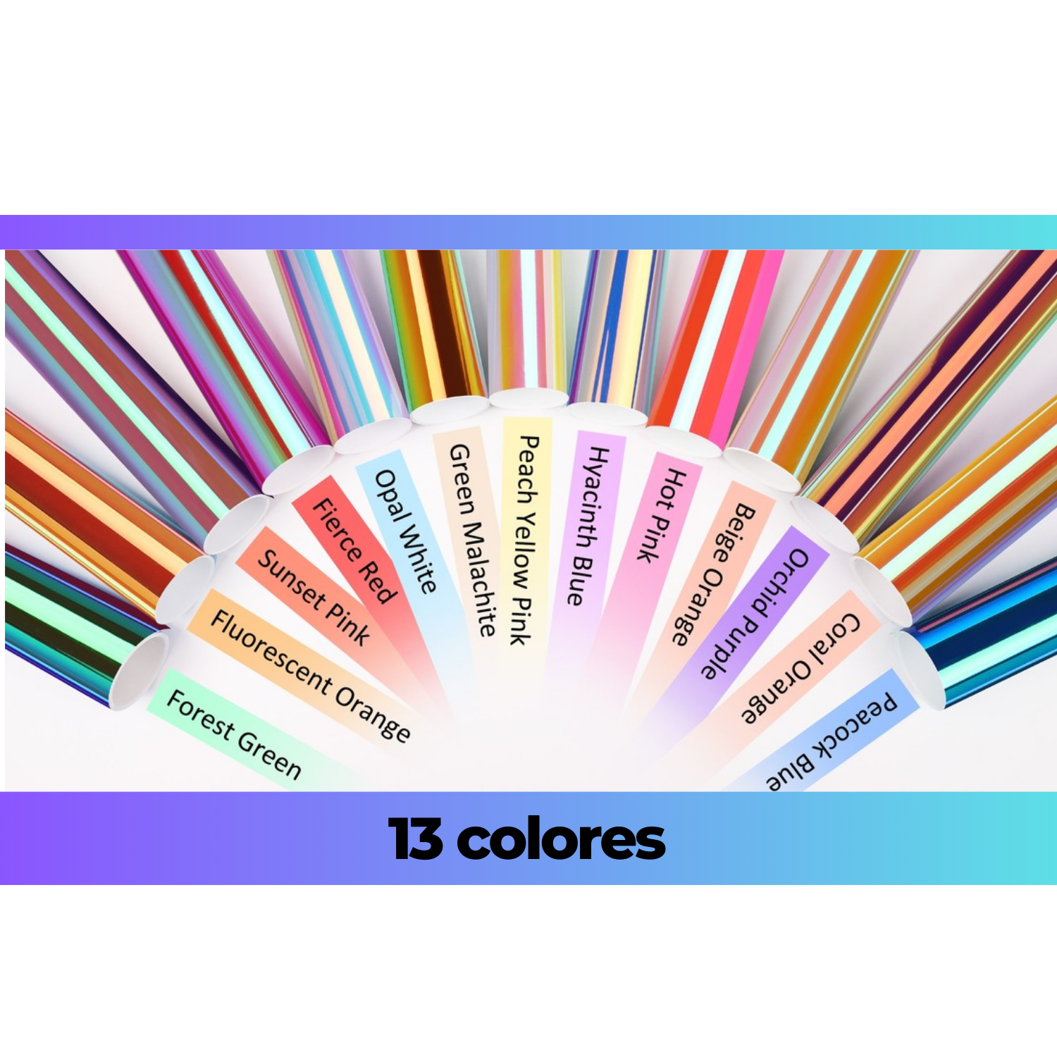 Pack | Vinil Adhesivo Permanente | Opal | 13 Pies