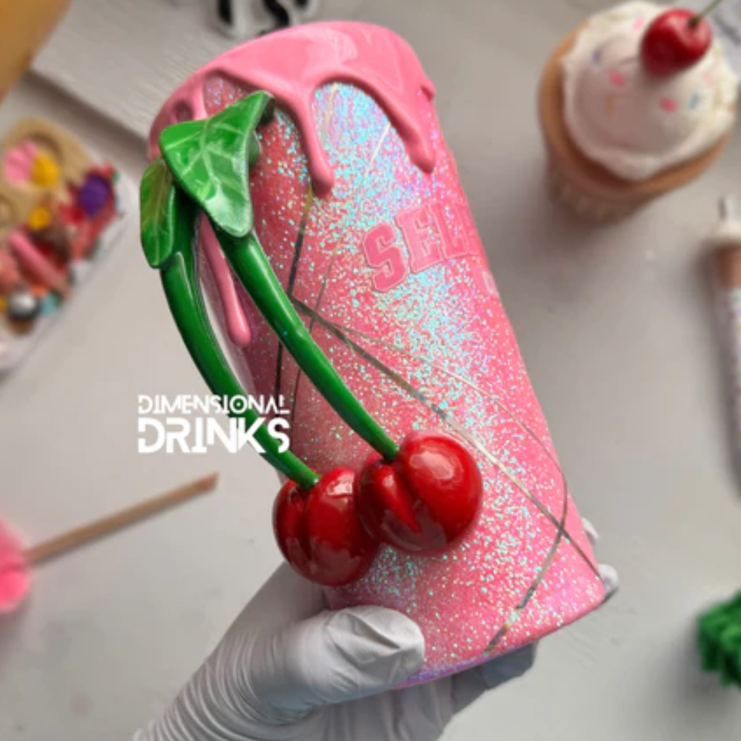 Dimensional Drinks | Double Cherry Tumbler Handle