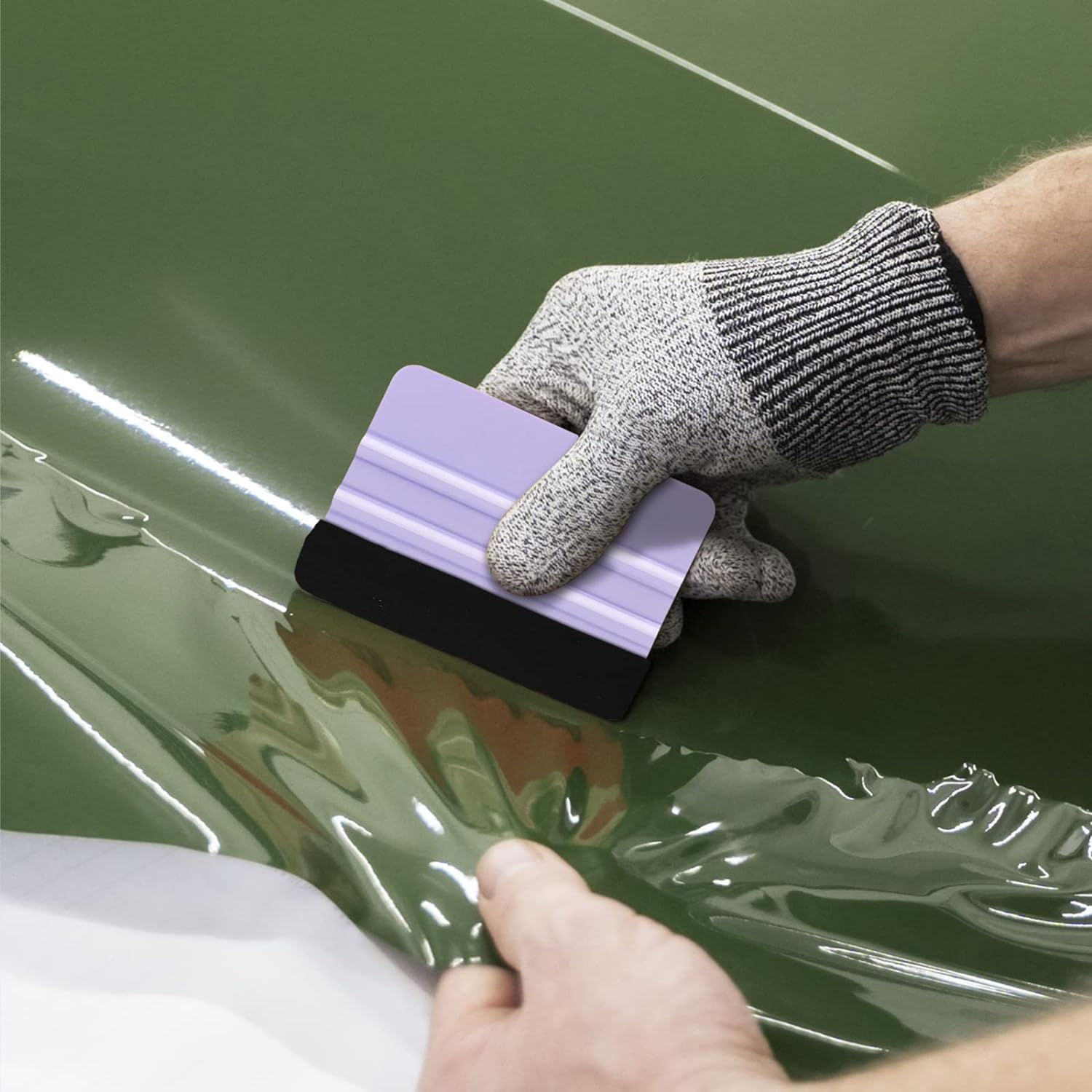 Squeegee Espátula para Vinil Adhesivo con fieltro | Lila