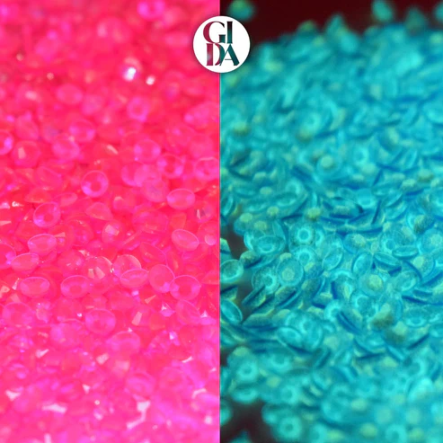 Flat Back Rhinestones | Hot Pink - Glow in the Dark | 3mm