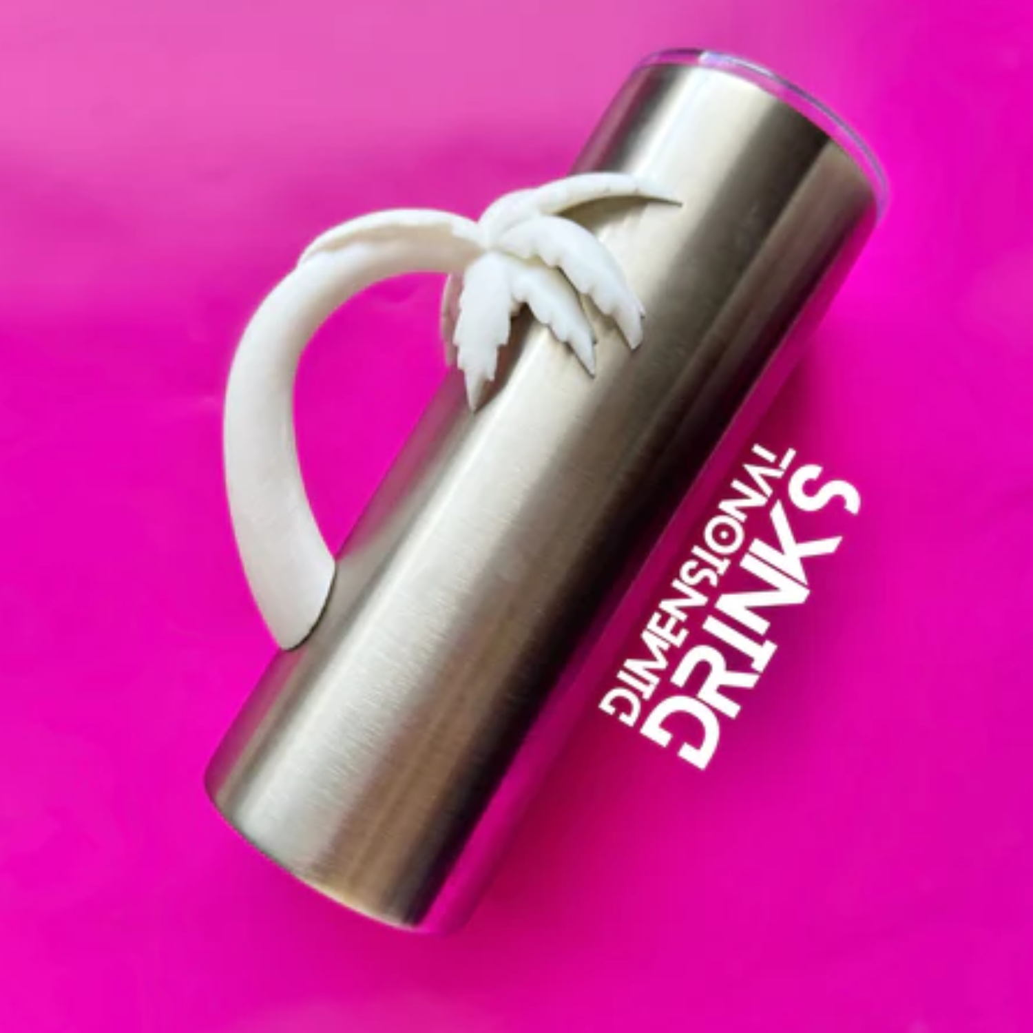 Dimensional Drinks | Palm Tree Tumbler Handle