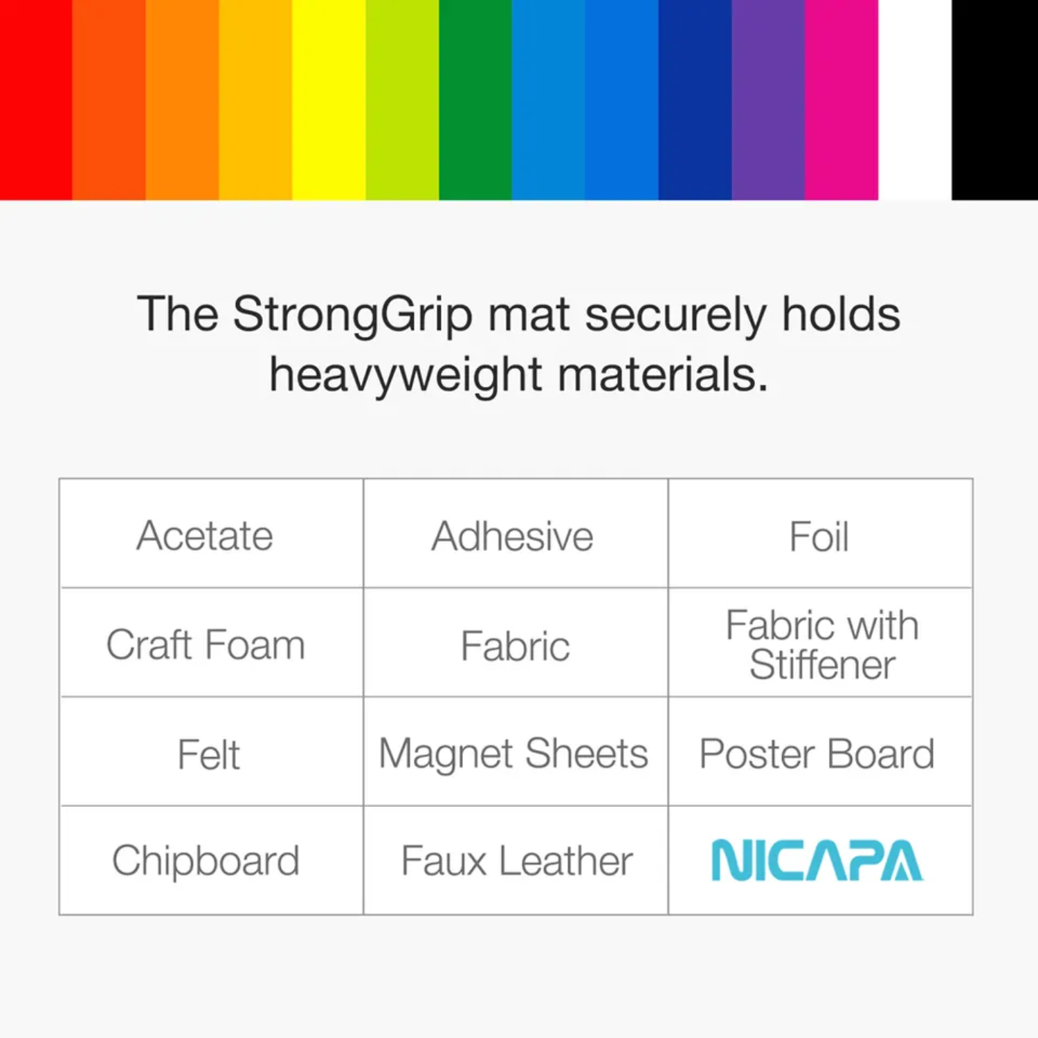 Mat de Corte | Nicapa para Cameo | 12"x12" | Strong Grip