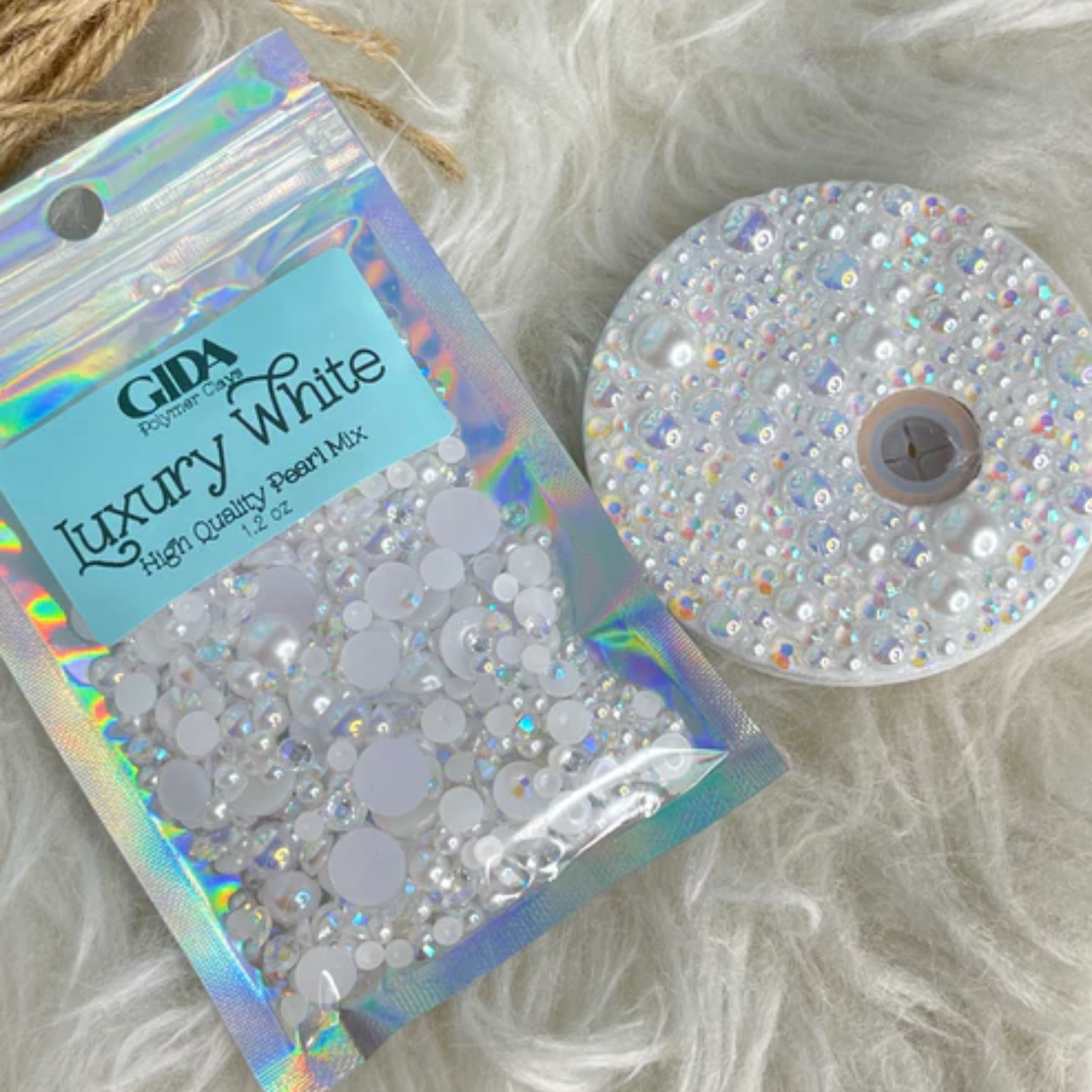 Flat Back Pearl Mix | Luxury White | 1.2oz