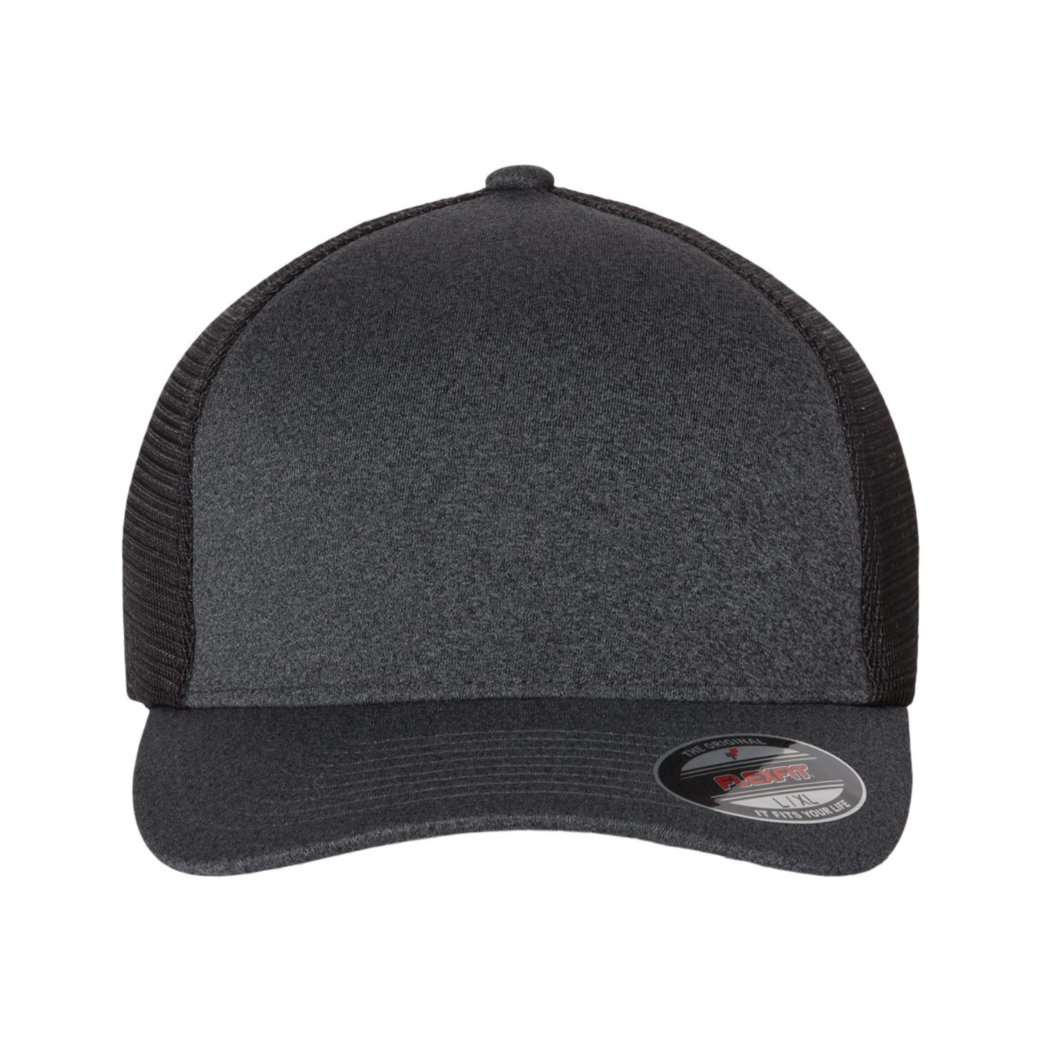 Flexfit 5511UP | Unipanel Trucker Cap | Melange Dark Grey/ Black
