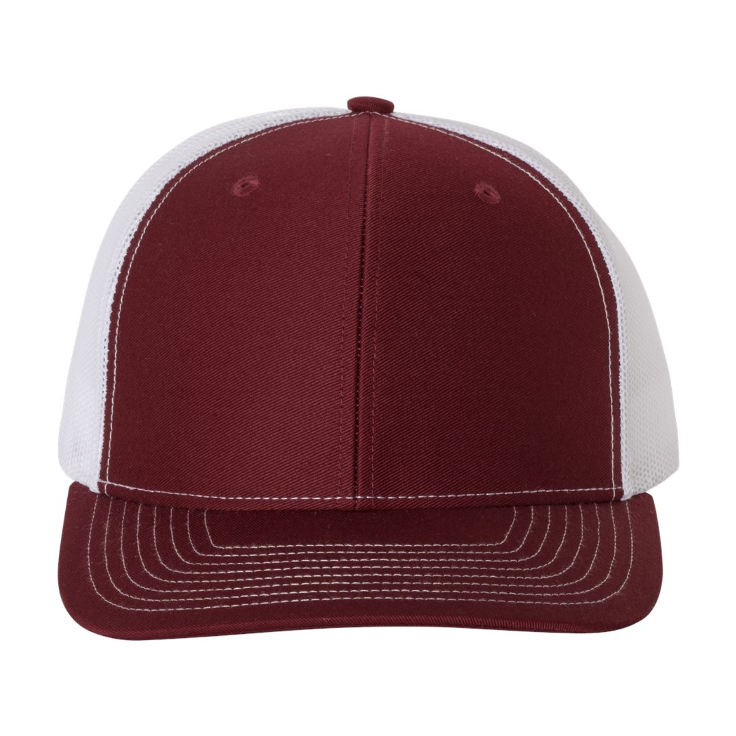 Richardson 112 | Adjustable Snapback Trucker Cap | Cardinal/ White