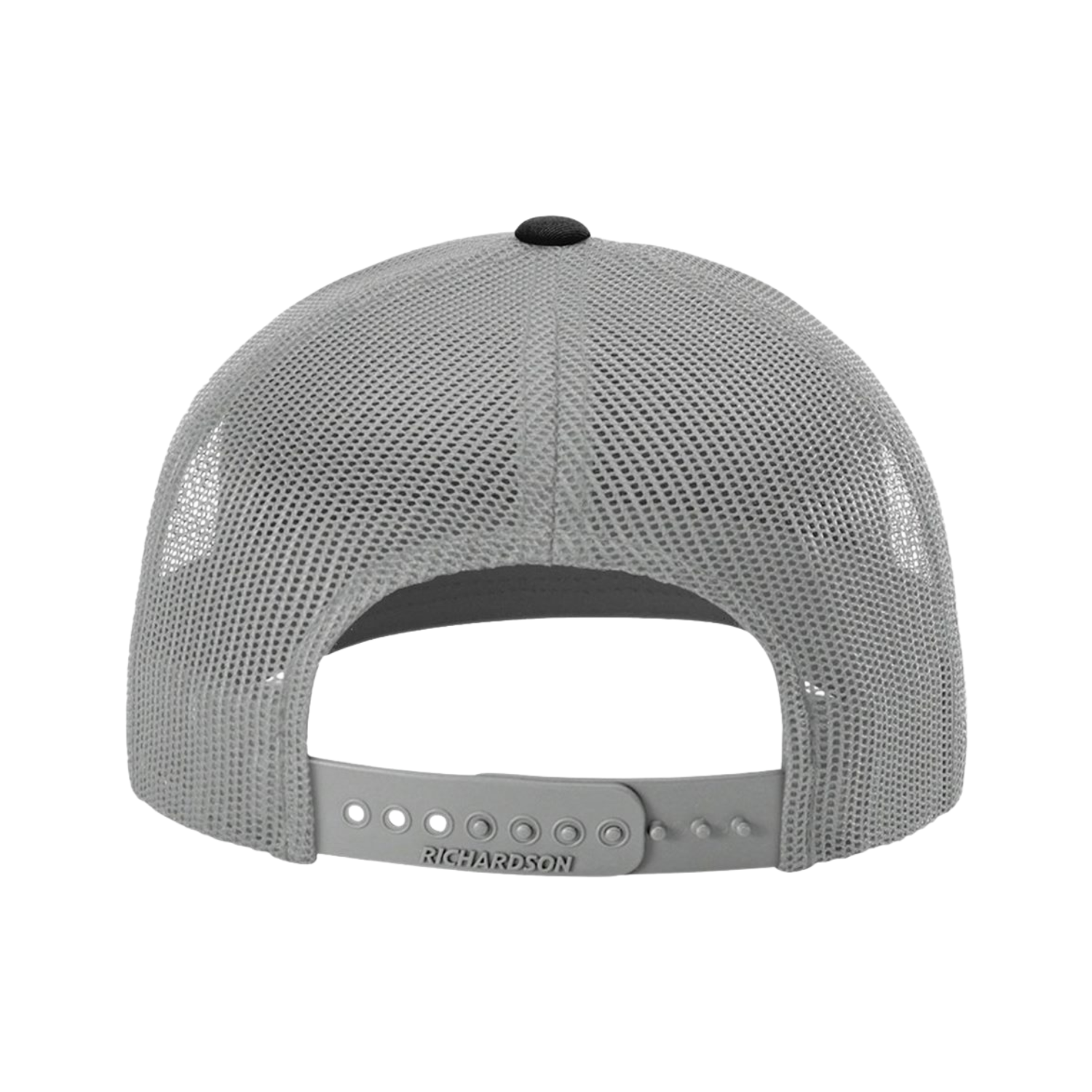 Richardson 112 | Adjustable Snapback Trucker Cap | White/ Aluminum/ Black