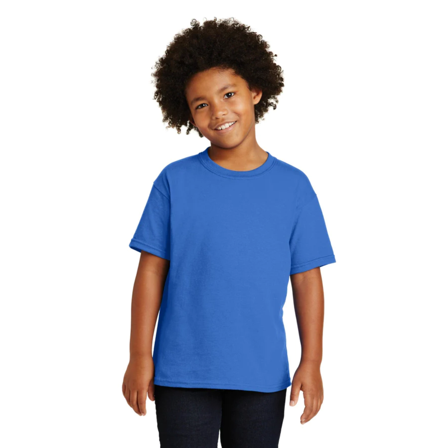 Gildan Kids Heavy Cotton | Cuello Redondo | Neon Blue