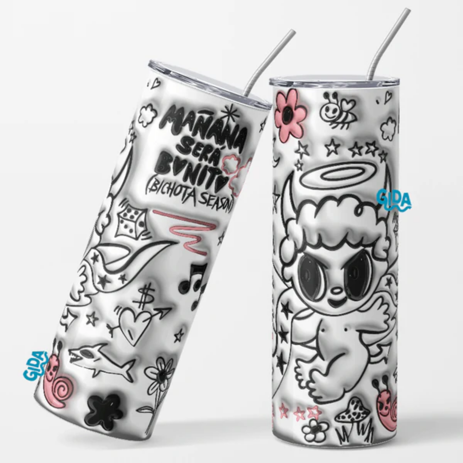 3D Wrap | Karol G White Inflated | 20 oz