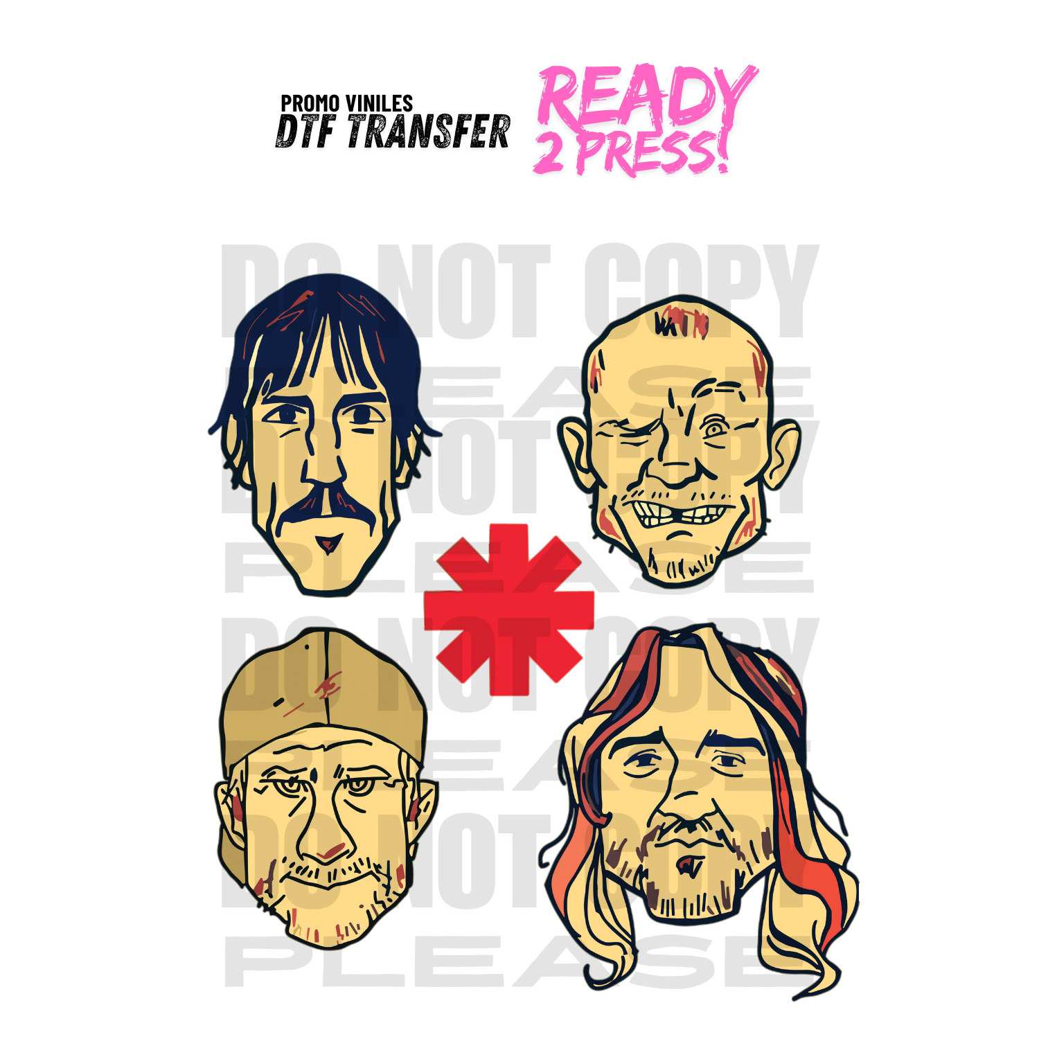 DTF Transfers | RHCP Band 2