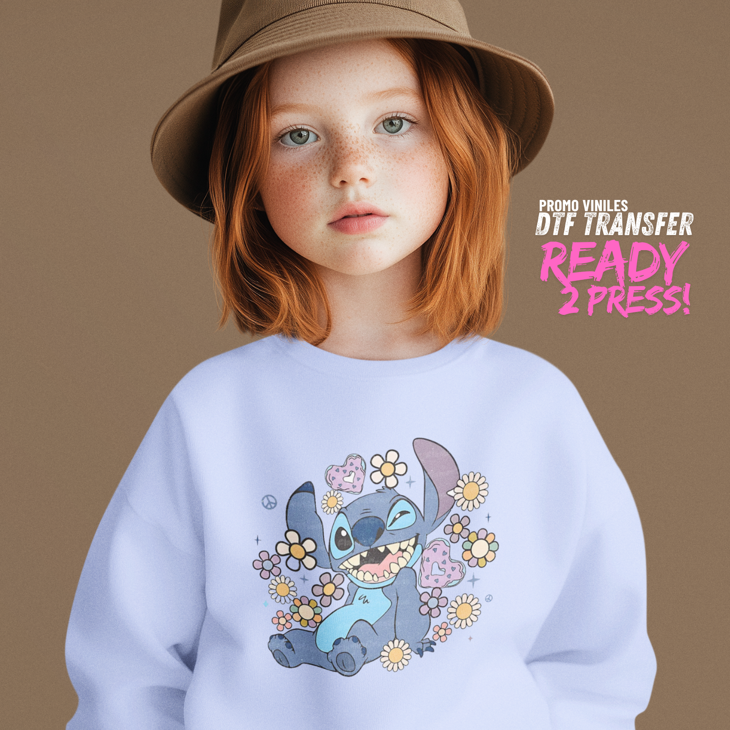 Promo Viniles Panamá - DTF Transfers | Stitch Retro - Promo Viniles Panamá