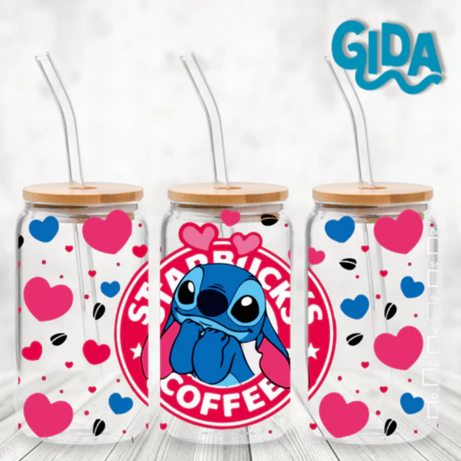 UV DTF Wrap | Pink Logo Stitchy | 9.5 x 4.33"