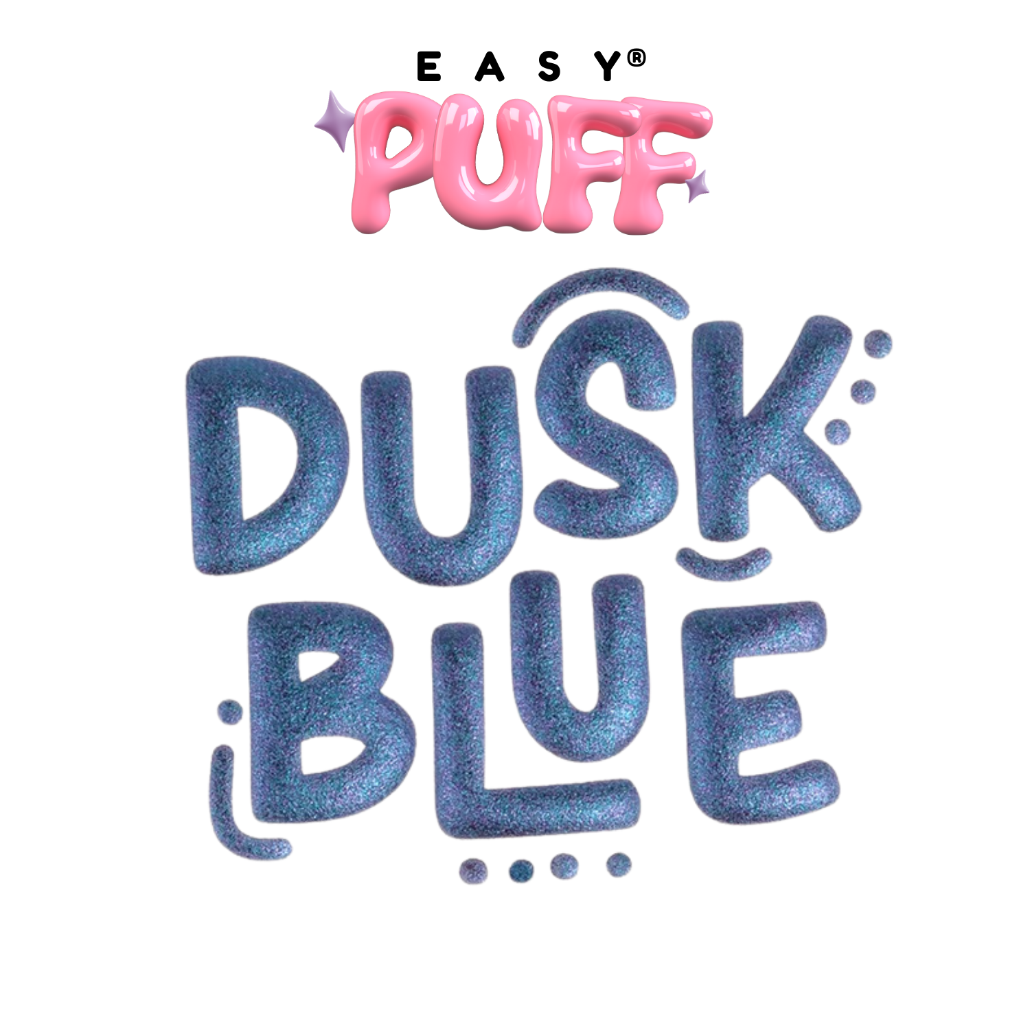 Siser EasyPuff Metallic Vinil Textil Térmico | Dusk Blue | Ancho 12"