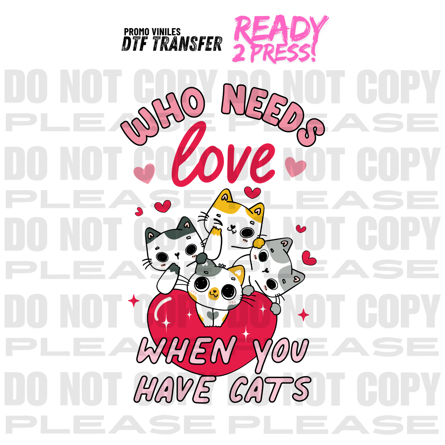 DTF Transfers | When you have cats