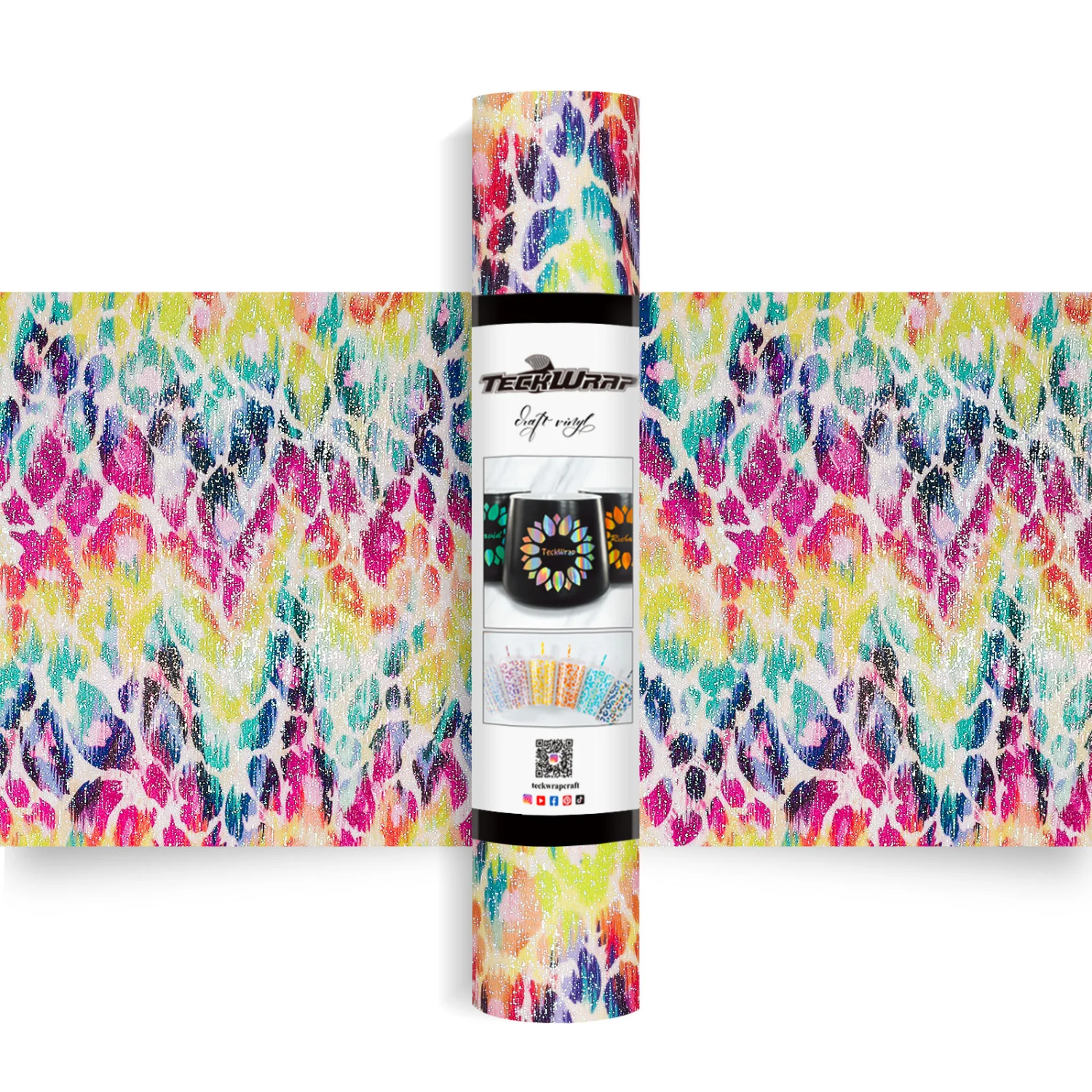 Vinil Adhesivo | Permanente | Rainbow Leopard | Ancho 12"