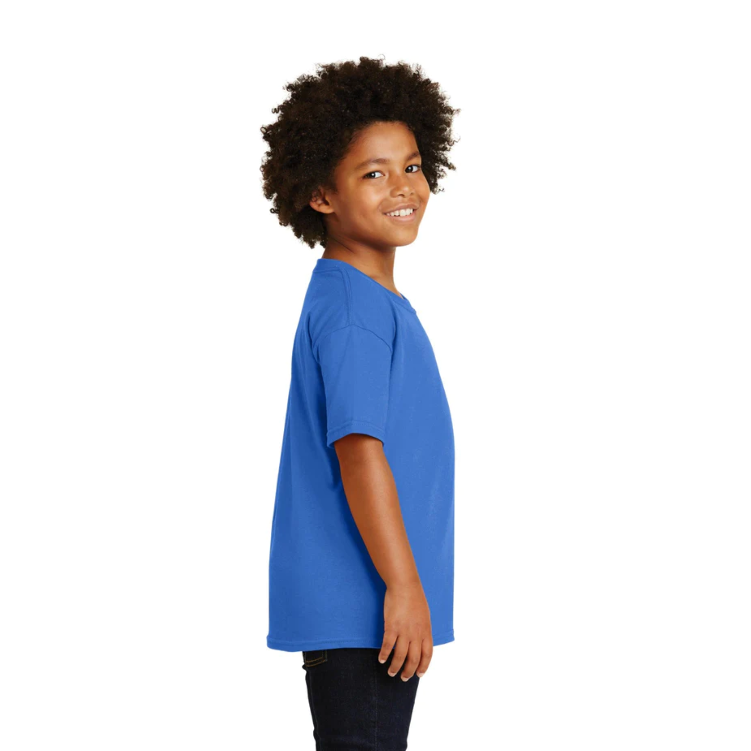 Gildan Kids Heavy Cotton | Cuello Redondo | Neon Blue