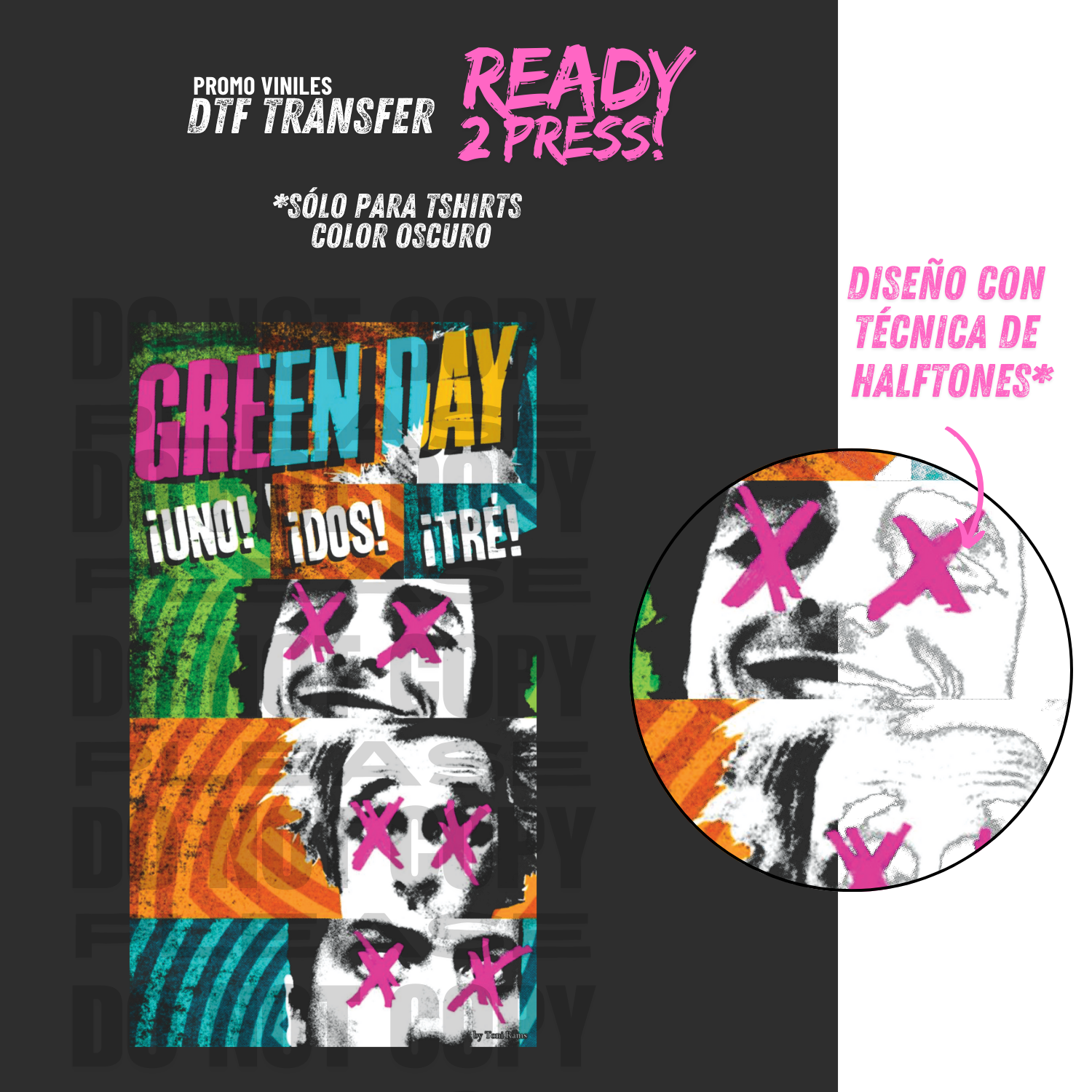 DTF Transfers | Green D Color