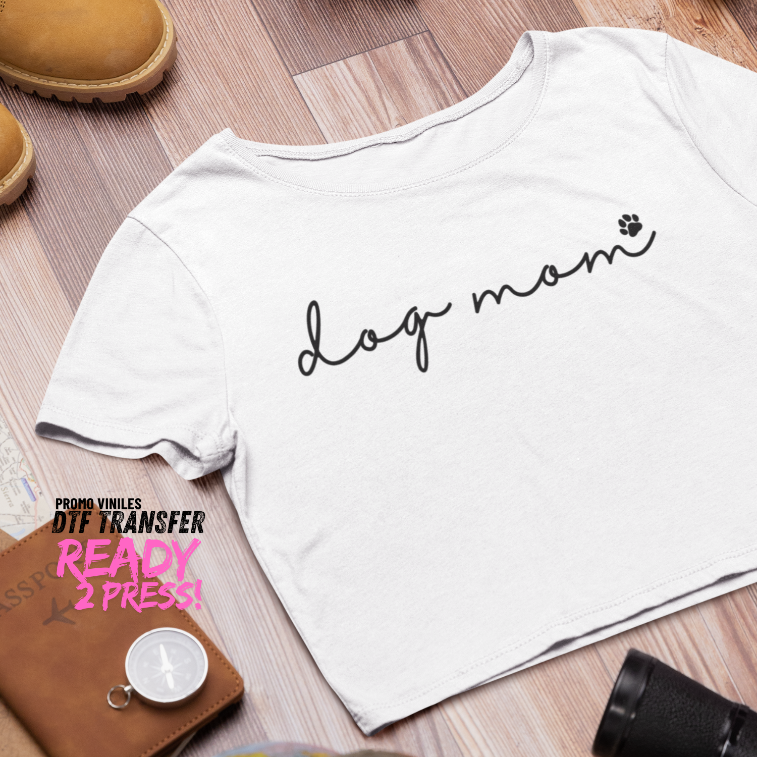 Promo Viniles Panamá - DTF Transfers | Dog Mom - Promo Viniles Panamá
