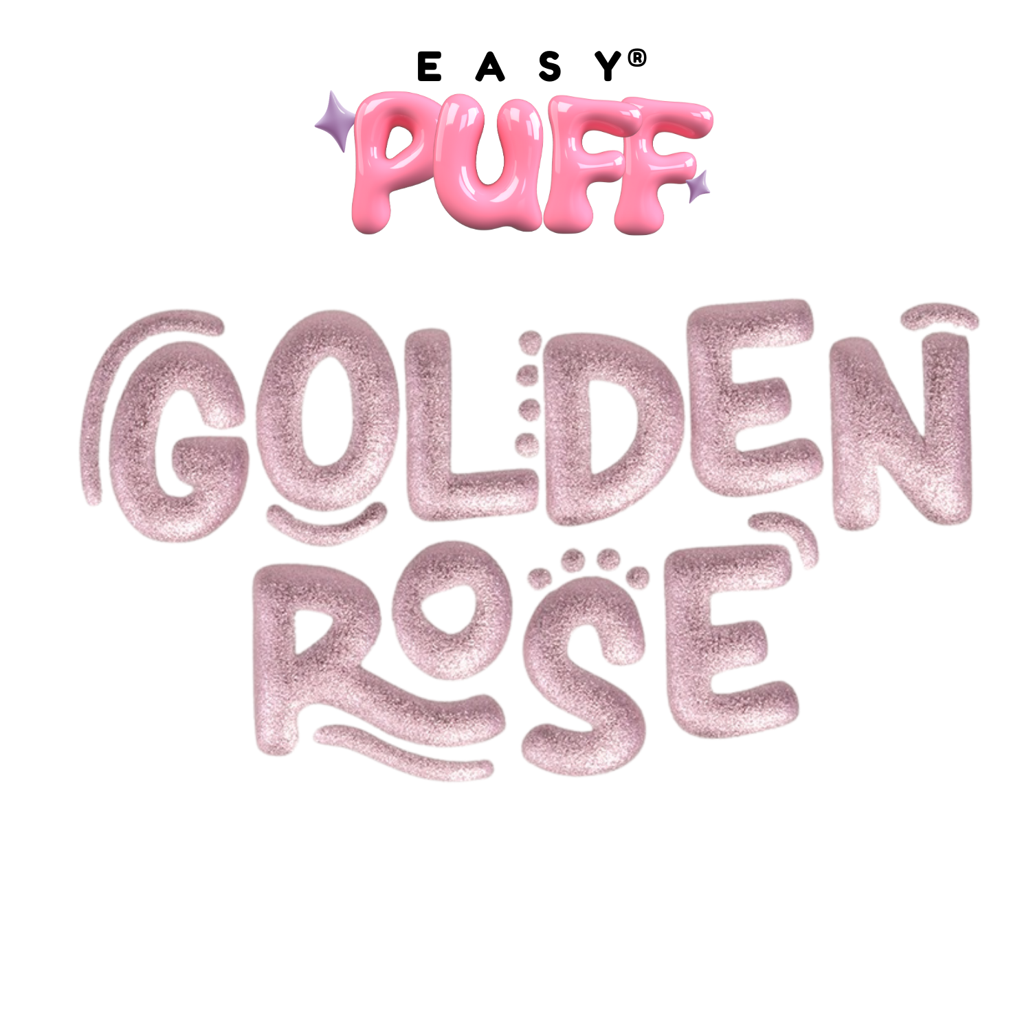 Siser EasyPuff Metallic Vinil Textil Térmico | Golden Rose | Ancho 12"