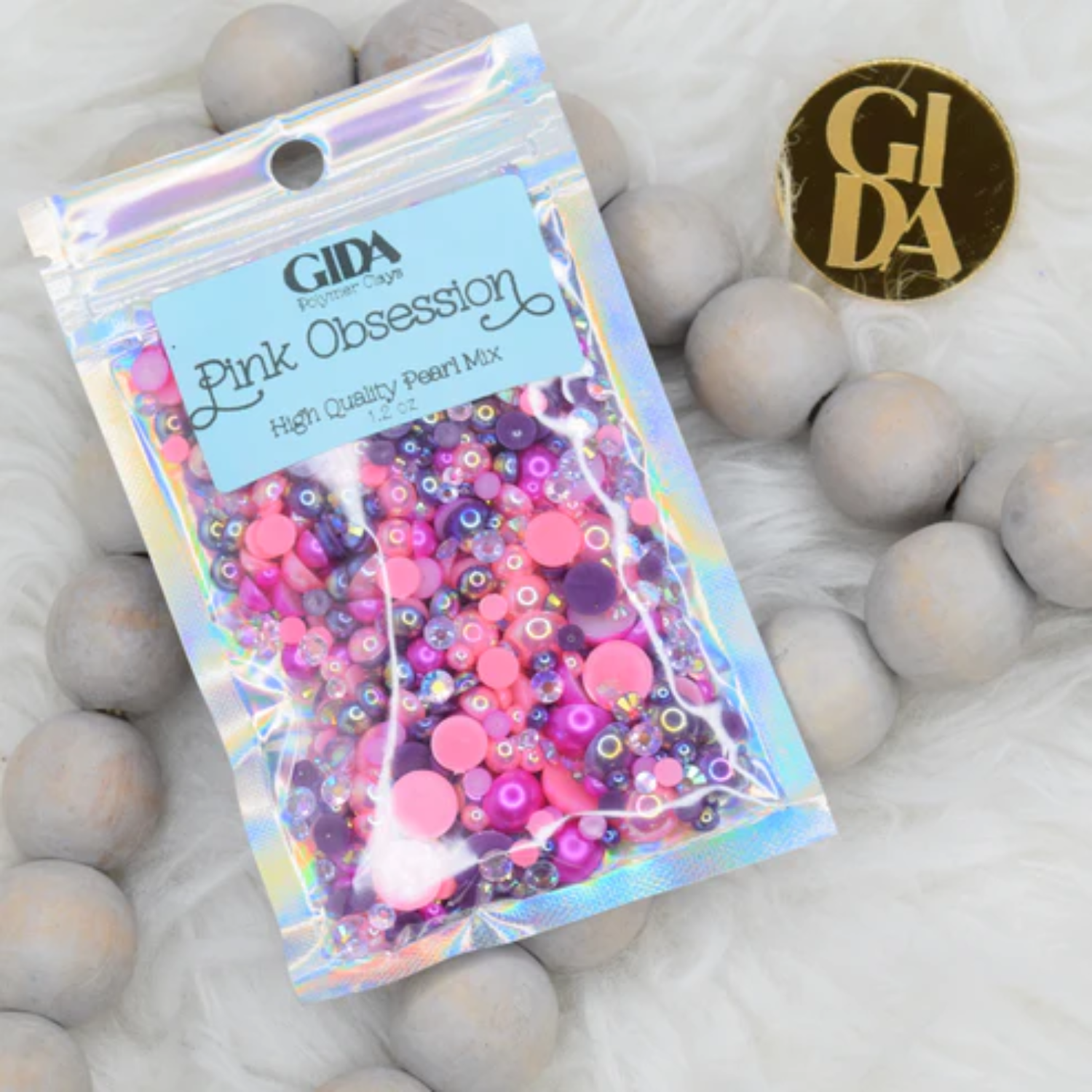 Flat Back Pearl Mix | Pink Obsession | 1.2oz