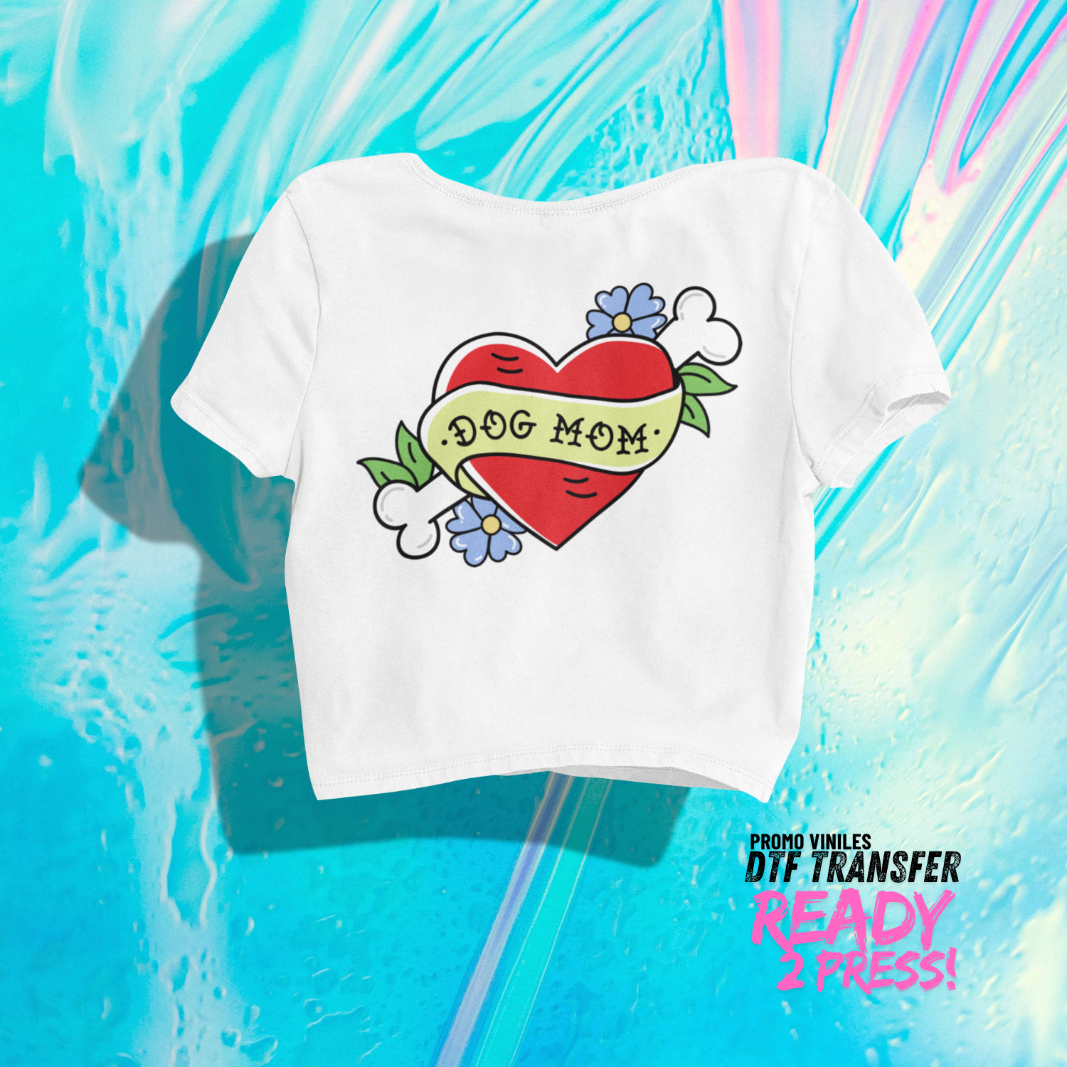 Promo Viniles Panamá - DTF Transfers | Dog Mom Tattoo - Promo Viniles Panamá