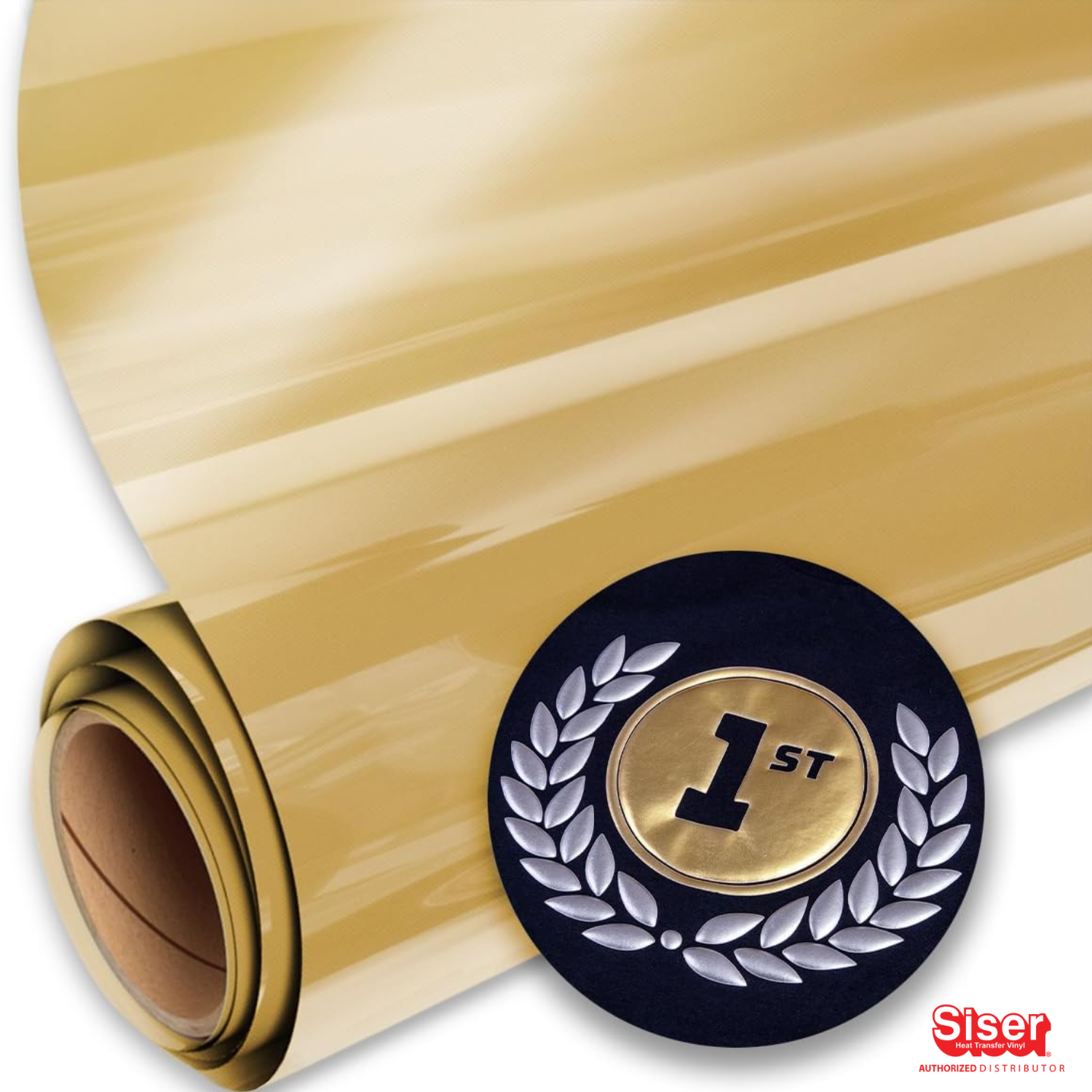 Siser EasyPuff Metallic Vinil Textil Térmico | Gold | Ancho 12"