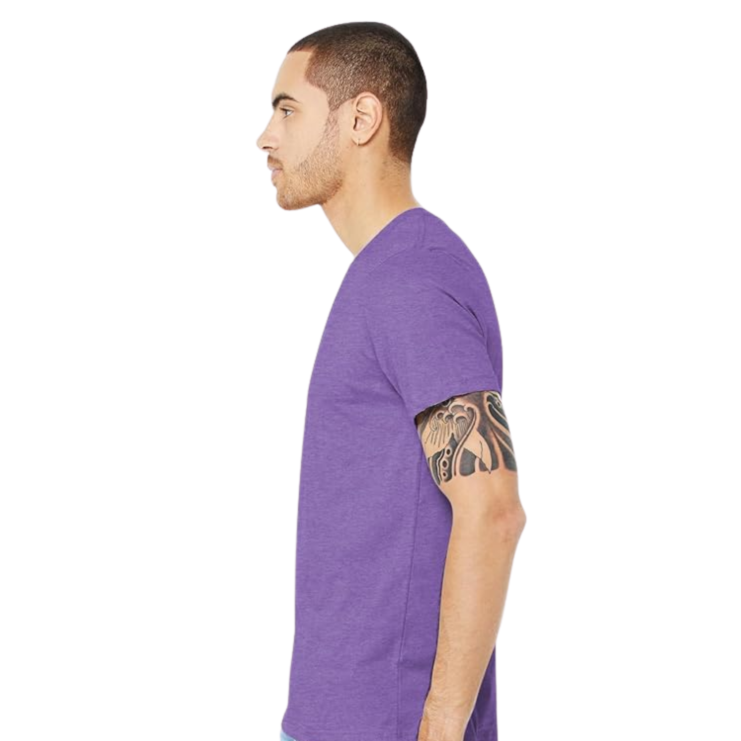 Bella Canvas 3001CVC | Heather Team Purple | UNISEX