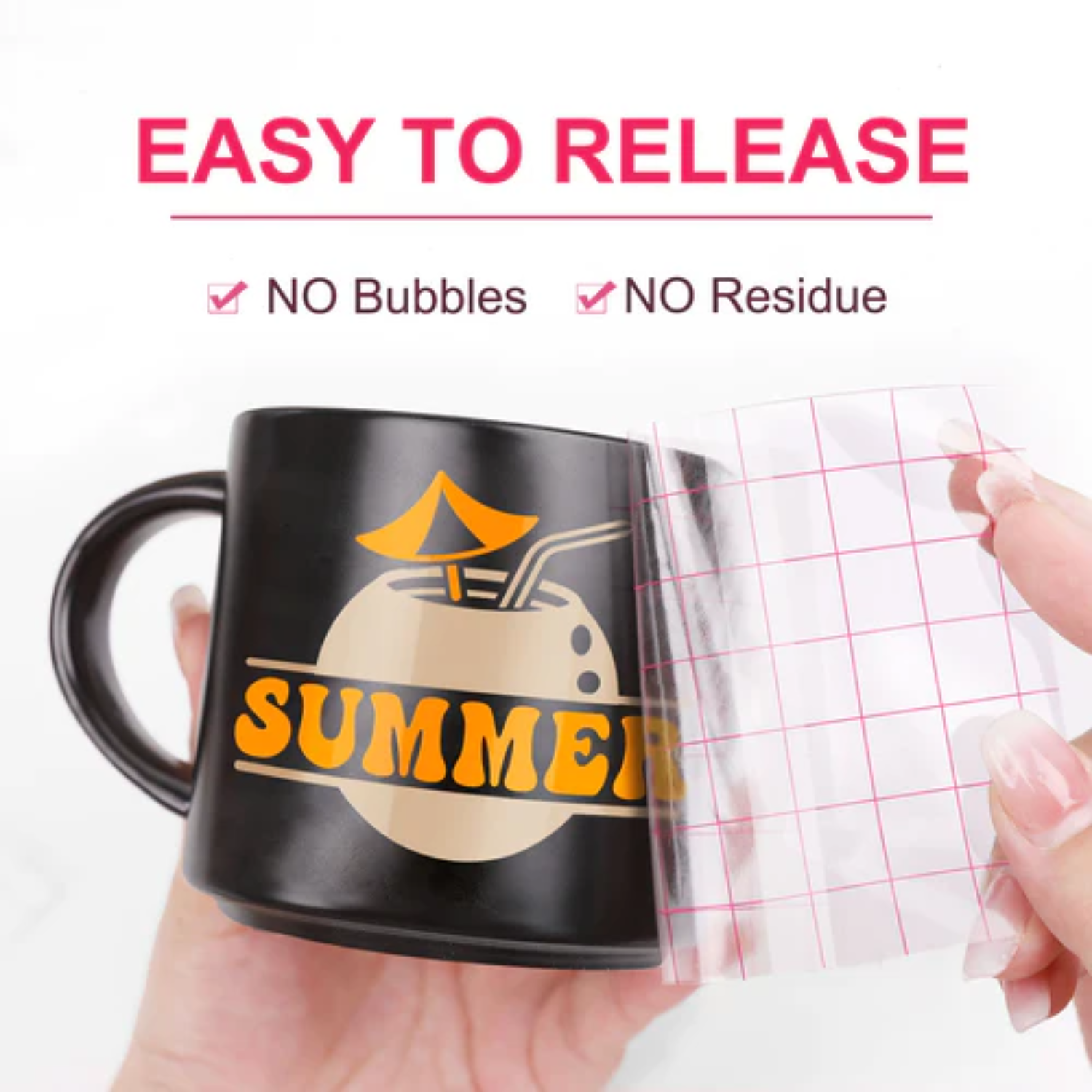 Transfer Tape | Red Square | Medium Tack 12"