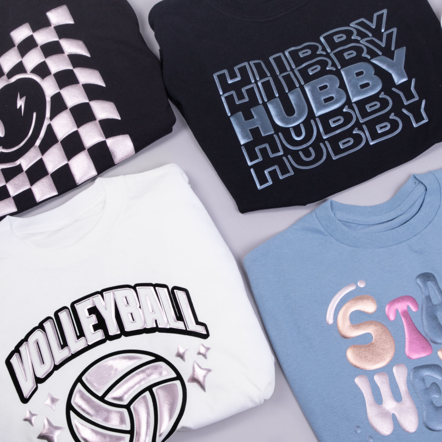 Siser EasyPuff Metallic Vinil Textil Térmico | Dusk Blue | Ancho 12"