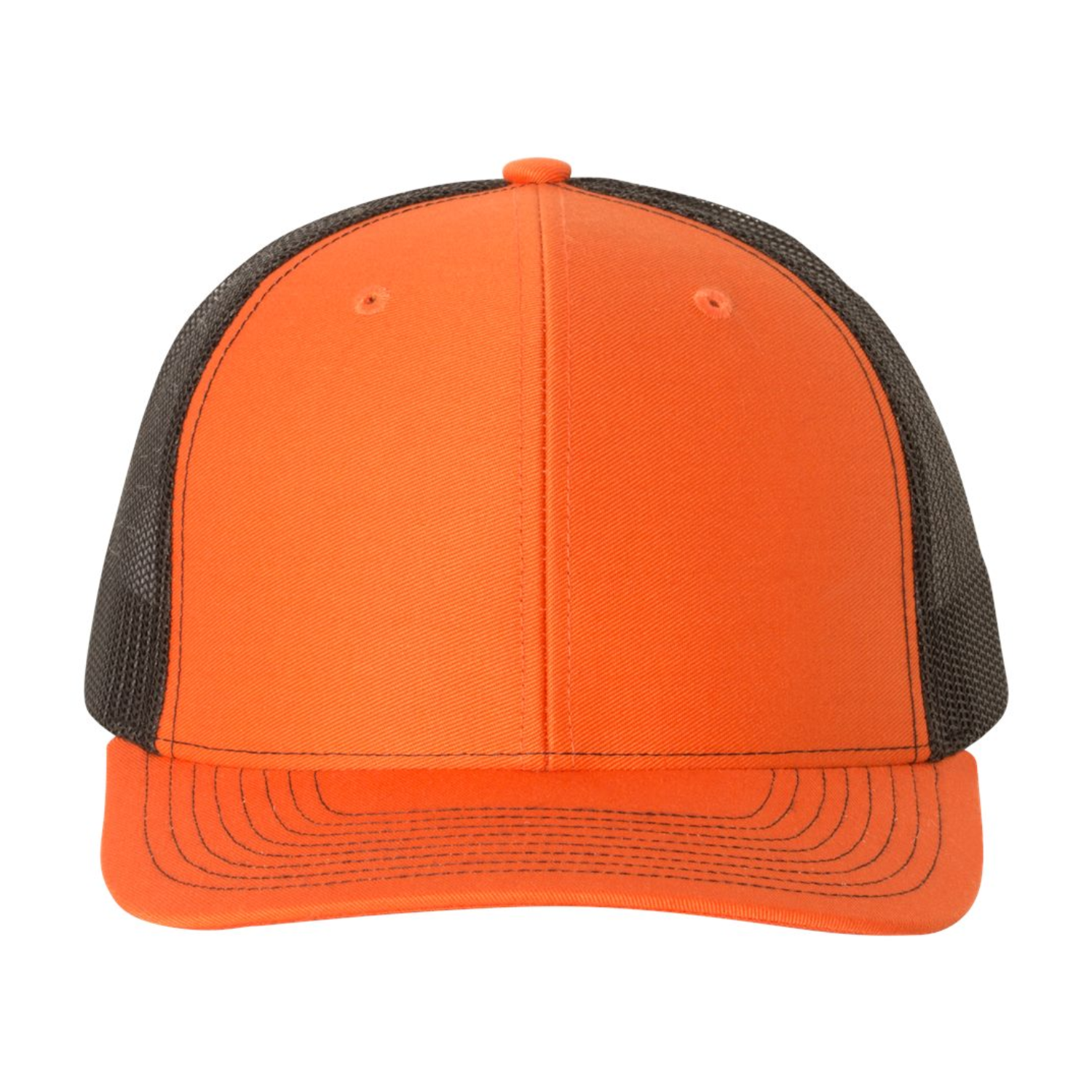 Richardson 112 | Adjustable Snapback Trucker Cap | Orange/Black