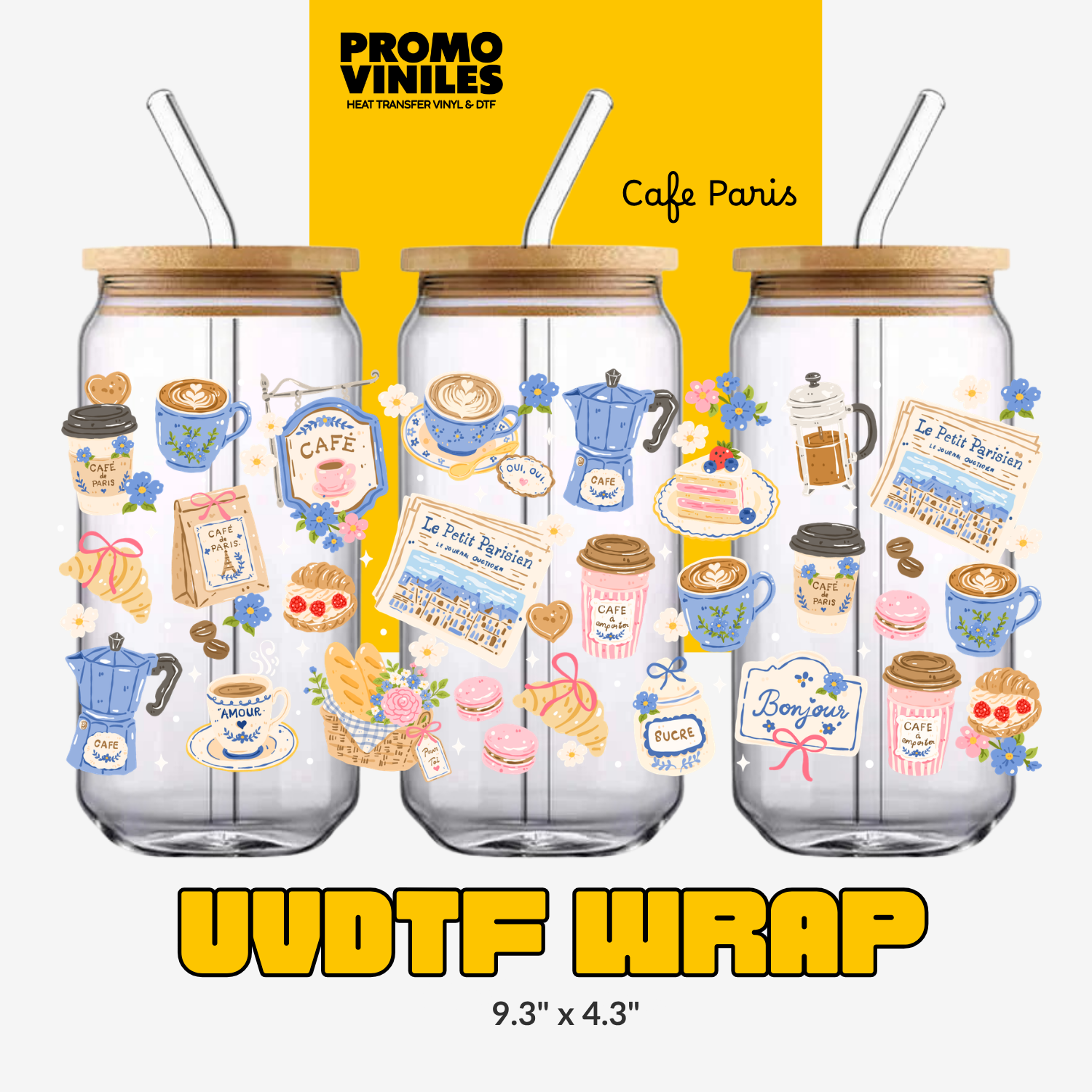 UV DTF Wrap | Cafe Paris