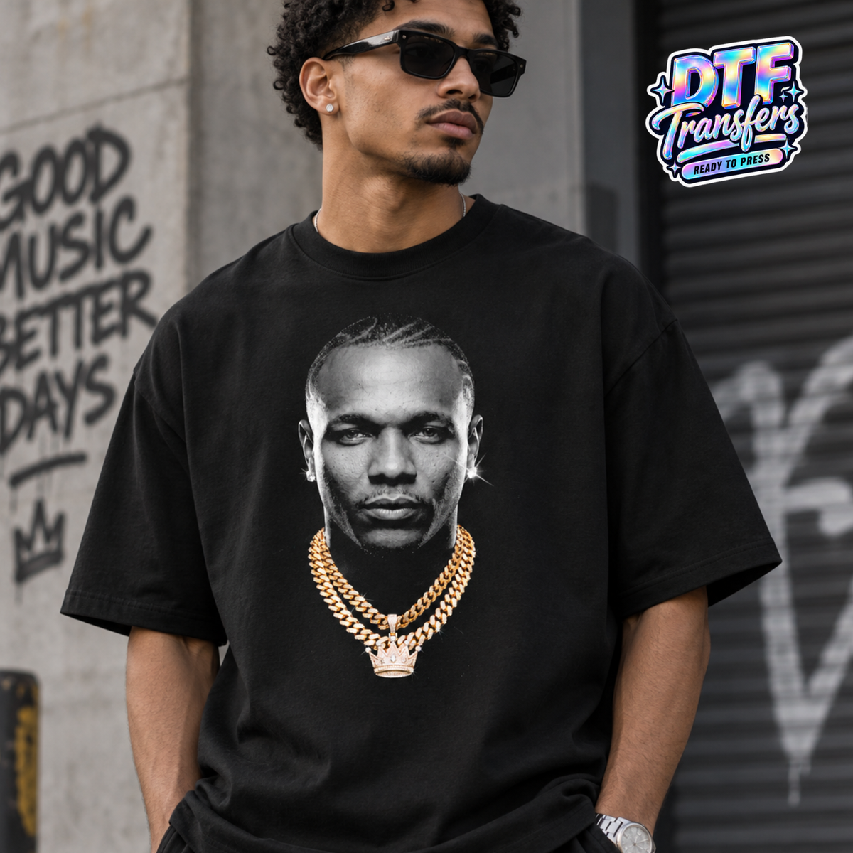 DTF Transfers | Danger Man | Oro Halftone