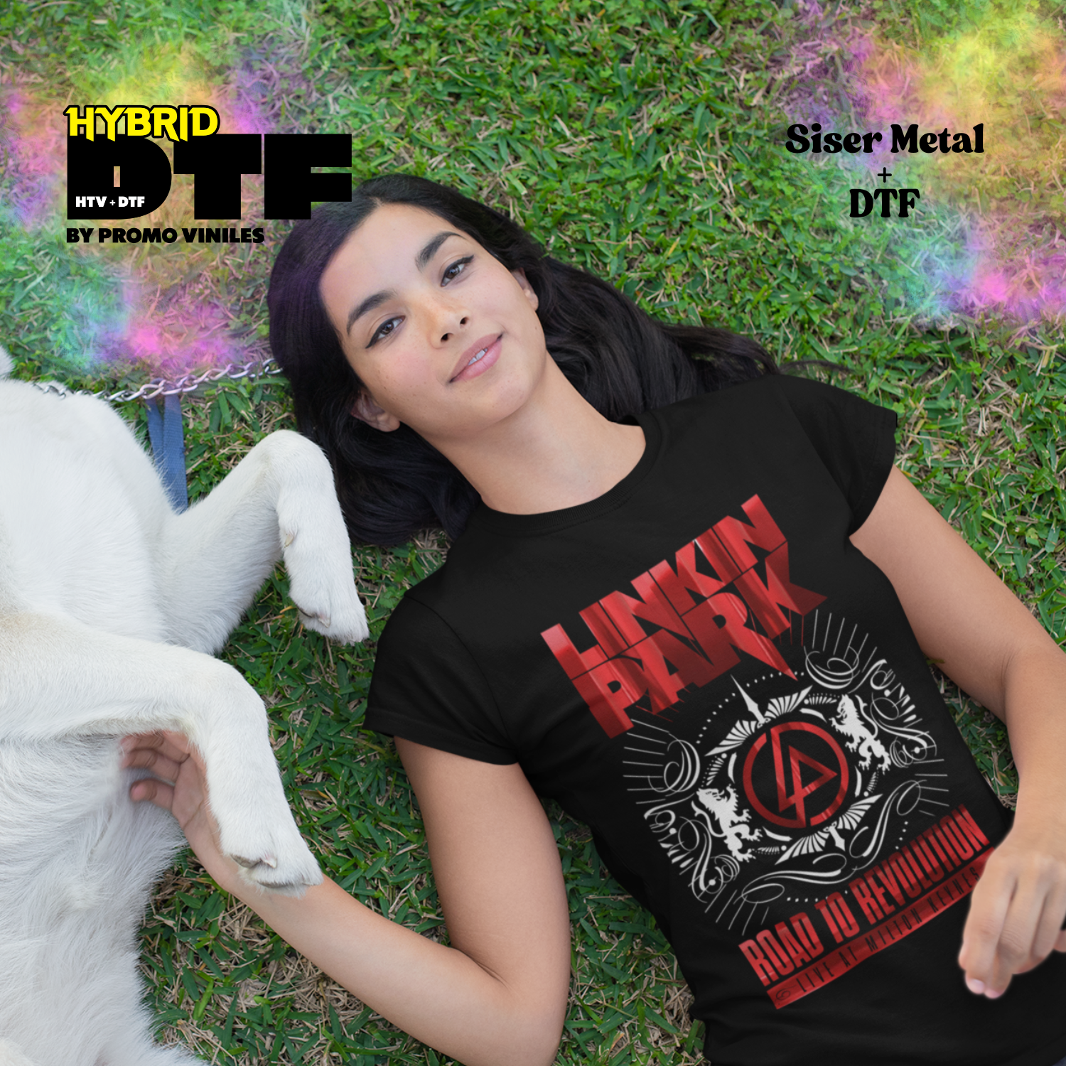 Hybrid DTF | Linkin Park | Siser Metal Red