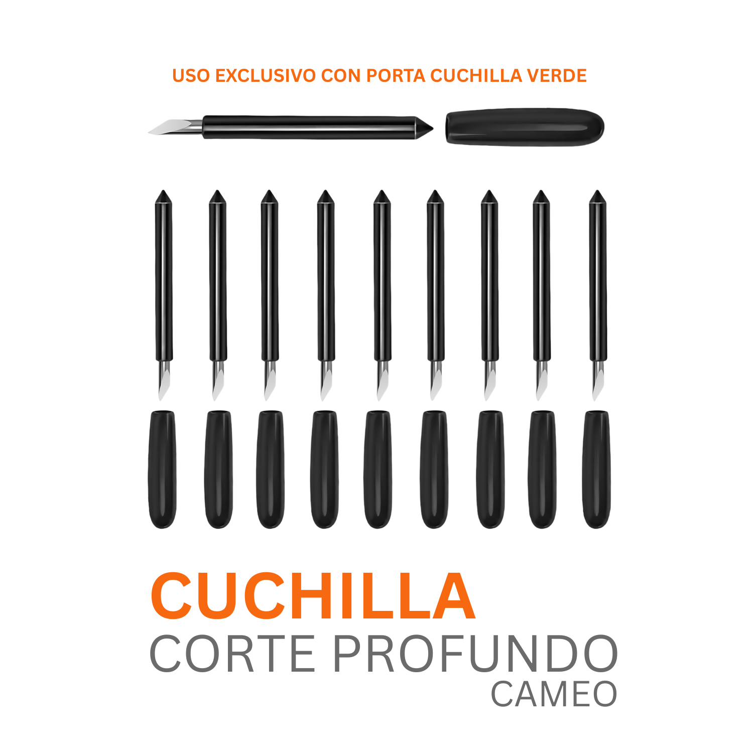 Genérico - Cuchilla Corte Profundo - Ultra Duraderas | Cameo - 1 Unidad (Genérica) - Promo Viniles Panamá