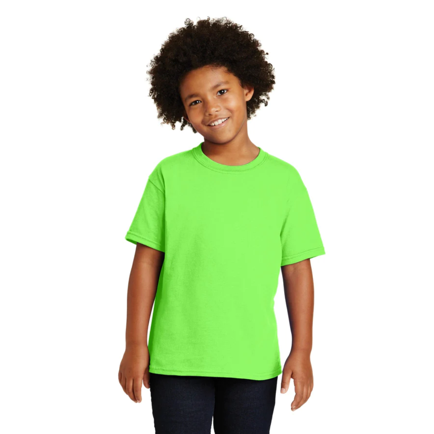 Gildan Kids Heavy Cotton | Cuello Redondo | Neon Green