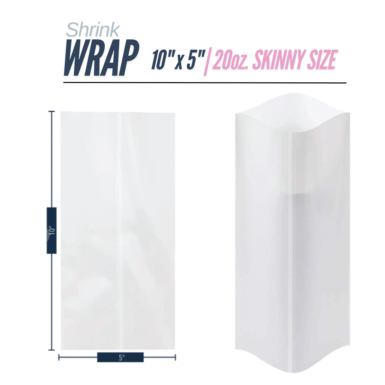 Envoltura Termoencogible para Sublimación | 10" X 5" - 20oz