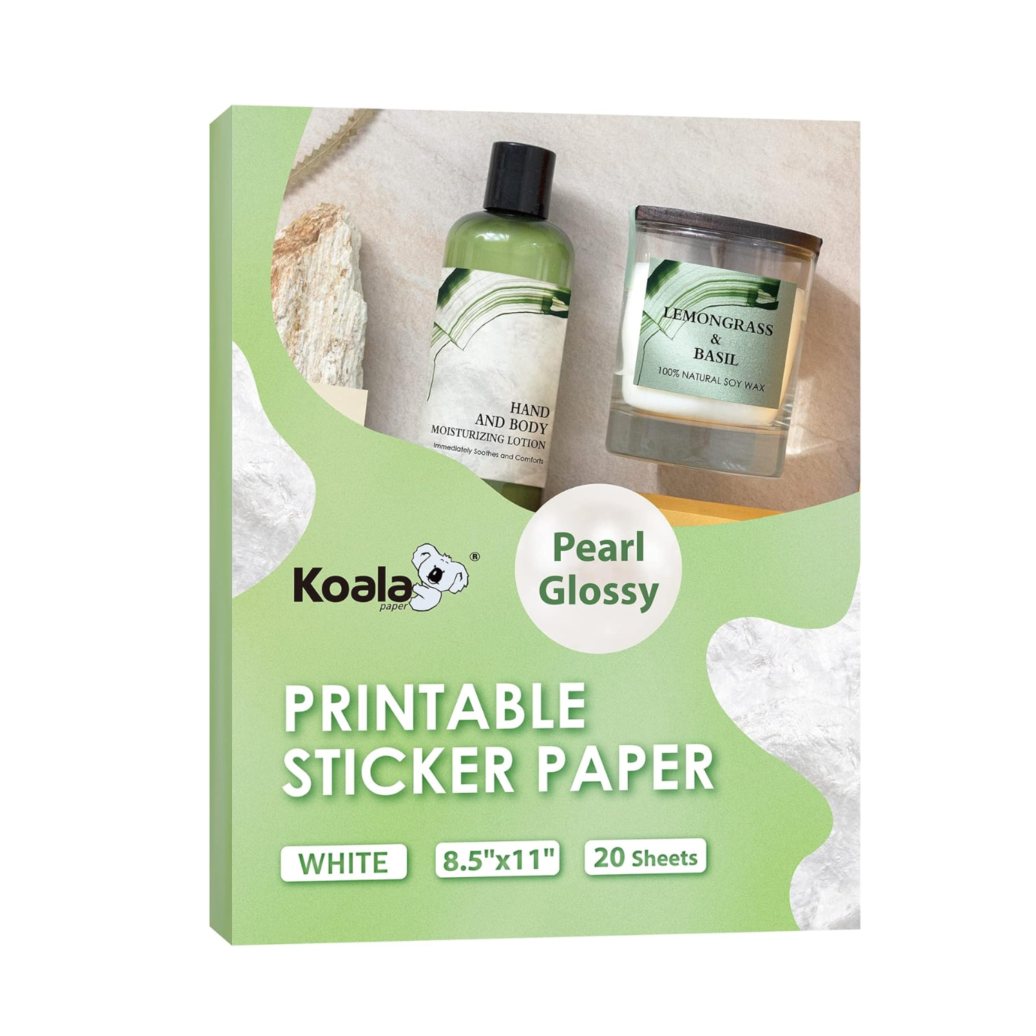 Koala | Vinil Adhesivo Imprimible | Inkjet & Láser | Glossy Perlado *LEER DESCRIPCIÓN*