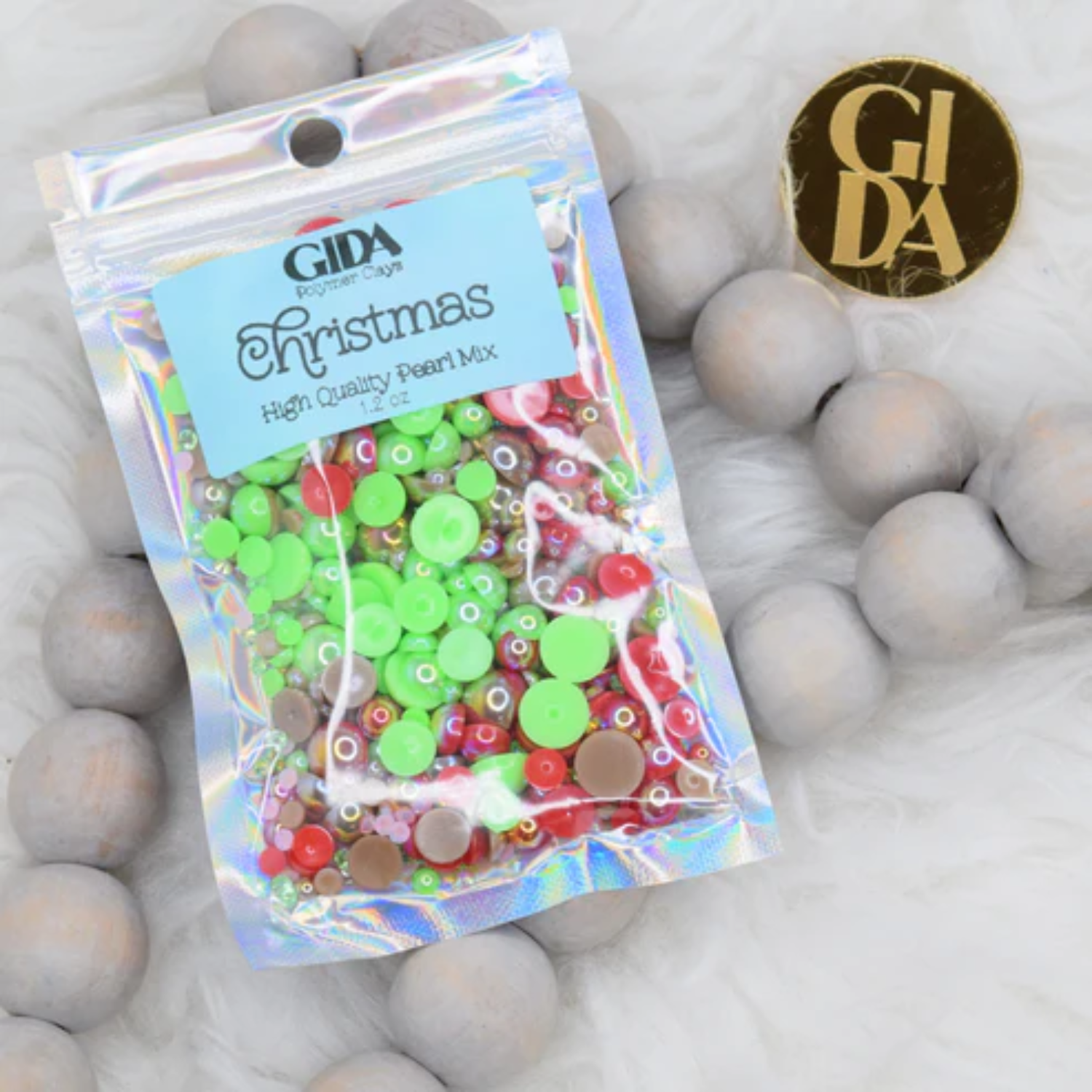 Flat Back Pearl Mix | Christmas | 1.2oz