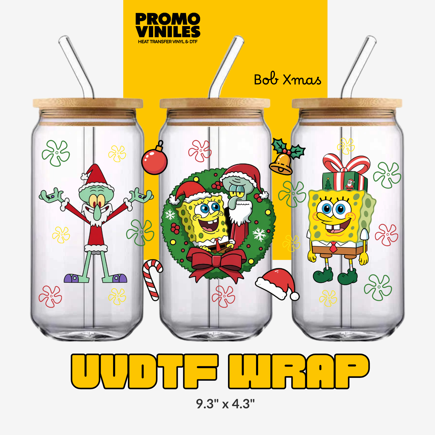 UV DTF Wrap | Bob Xmas