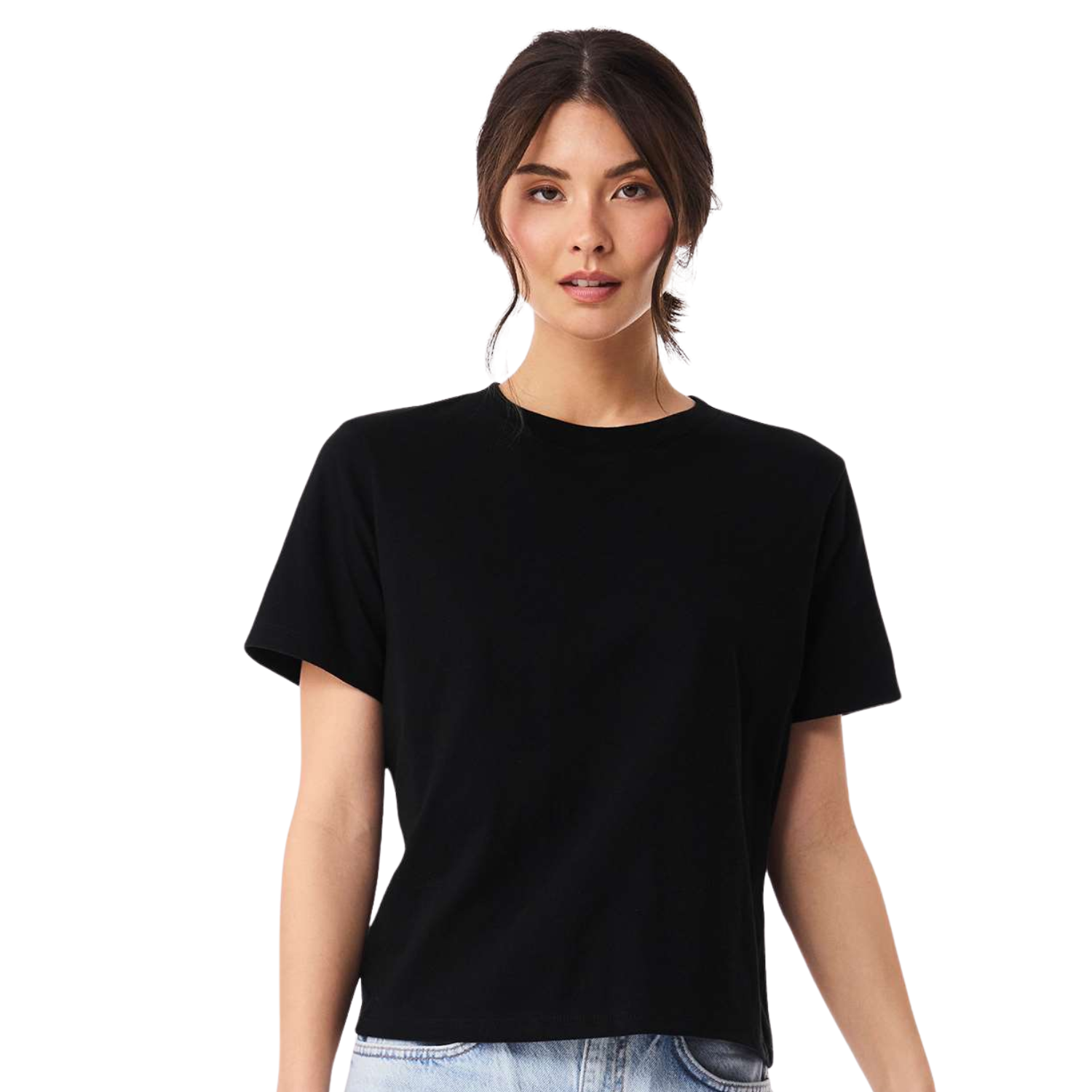 Bella Canvas 6110 Women Heavyweight Oversize Tee | Black | 6oz