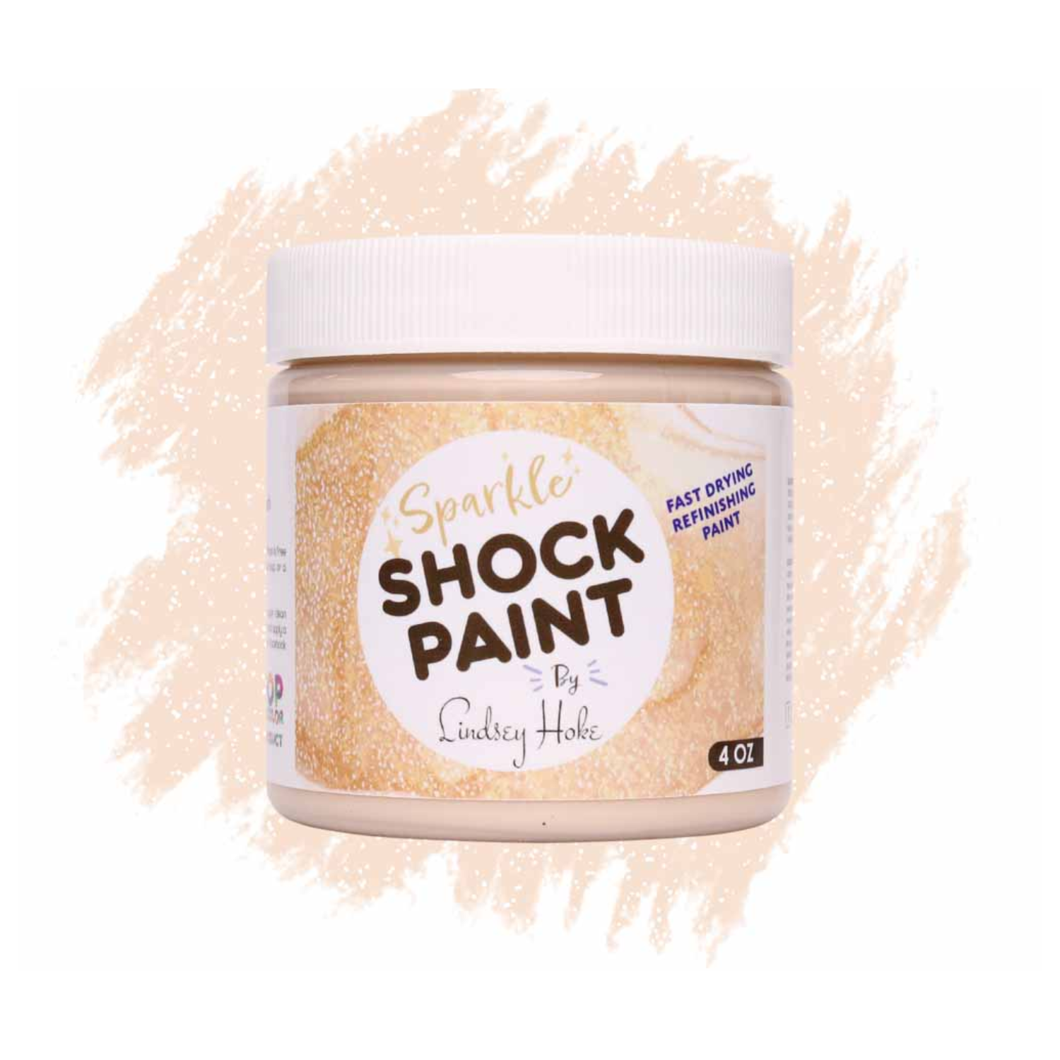 Pop of Color | Pintura Mate con Escarcha | Sugar Cookie 4oz