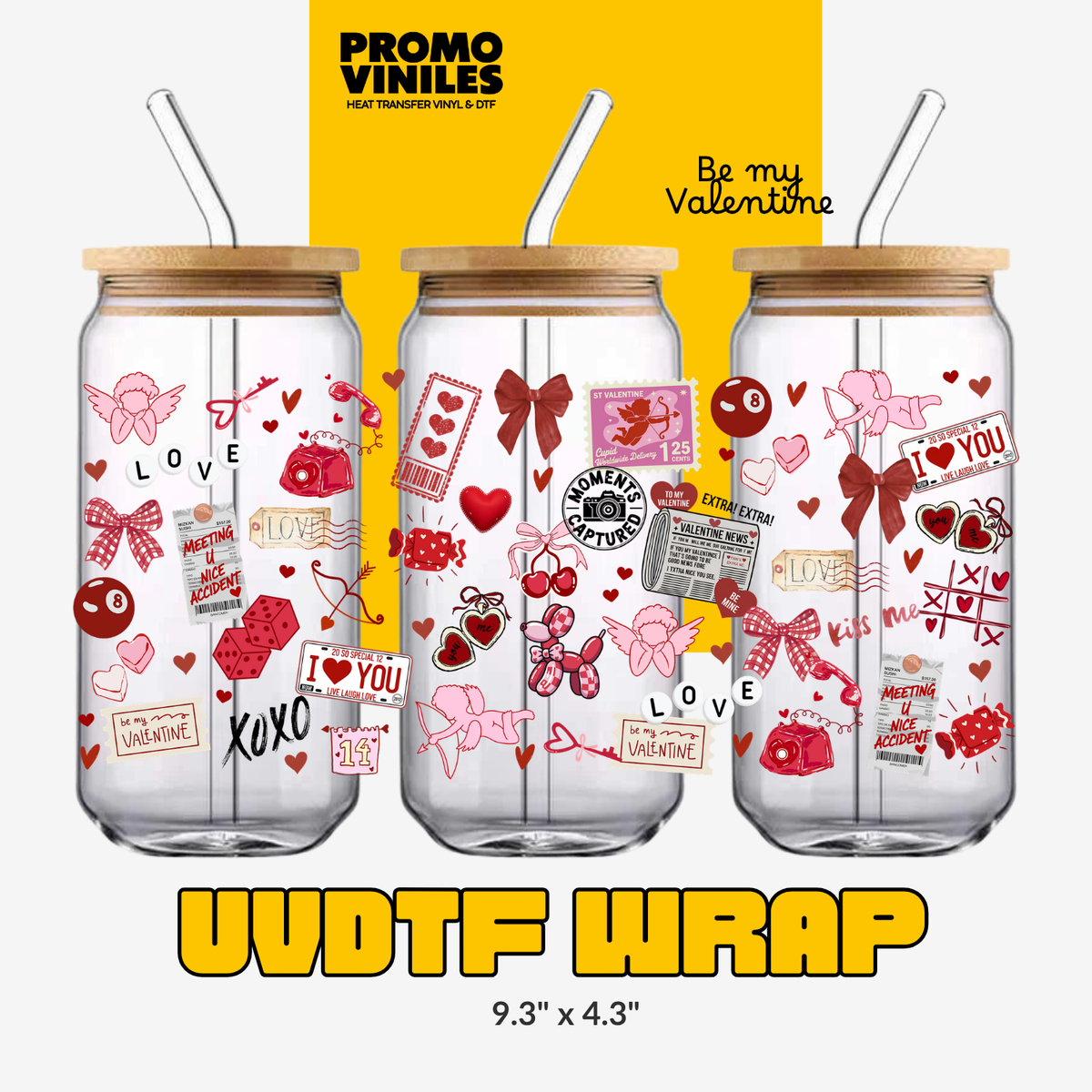 UV DTF Wrap | Be my Valentine