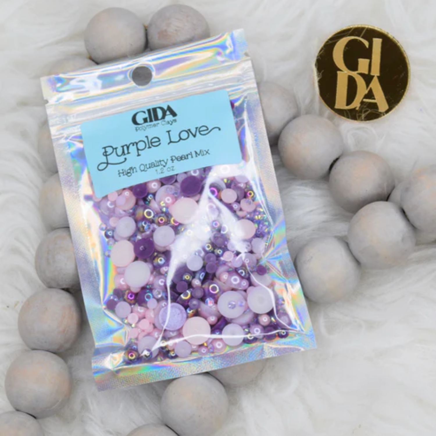 Flat Back Pearl Mix | Purple Love | 1.2oz