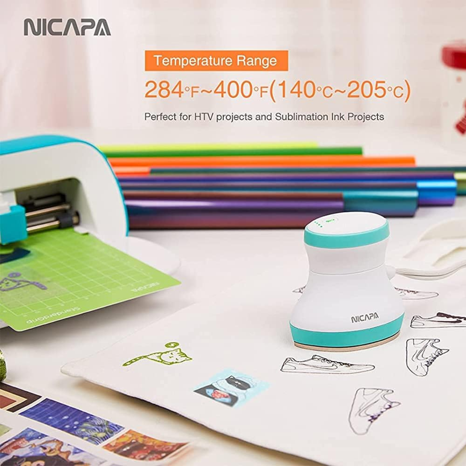 Nicapa - Nicapa Mini Heat Express | Plancha Térmica - Promo Viniles Panamá